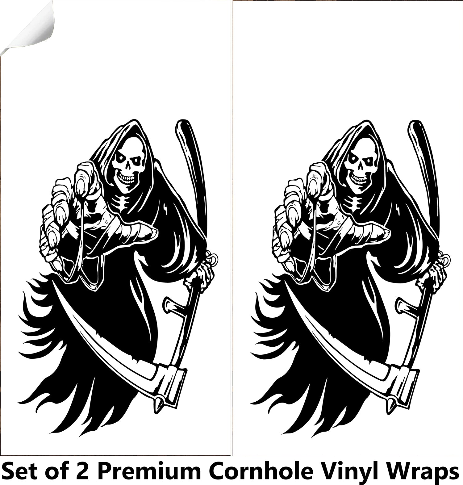 White Reaper Cornhole Boards Wraps (Set of 2)
