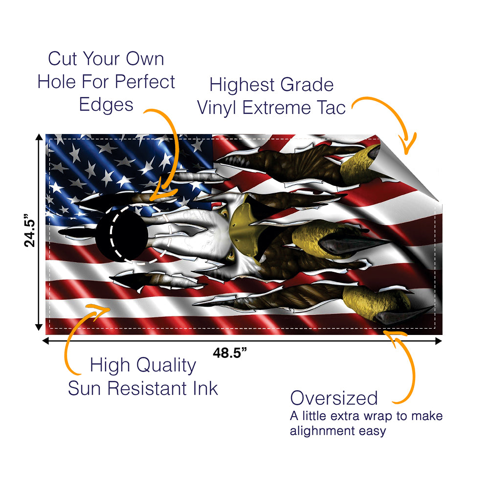 Eagle Claw Cornhole Boards Wraps (Set of 2)