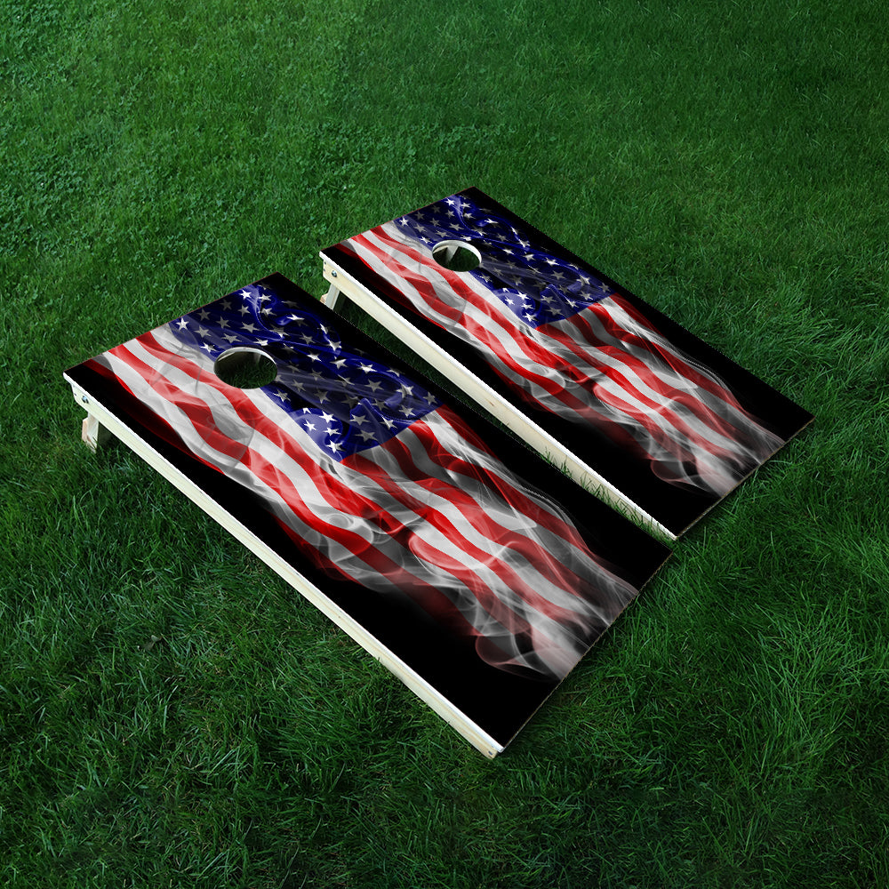 Windy Flag Cornhole Boards Wraps (Set of 2)