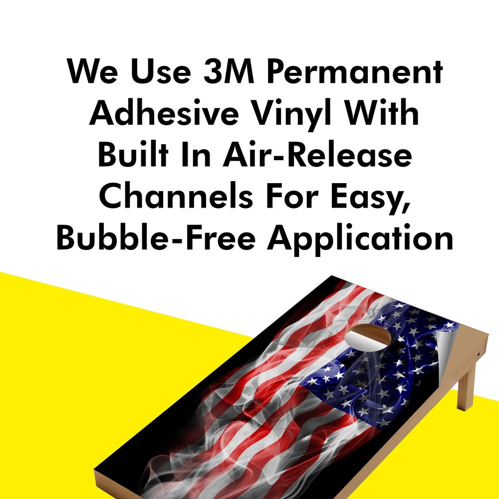 Windy Flag Cornhole Boards Wraps (Set of 2)