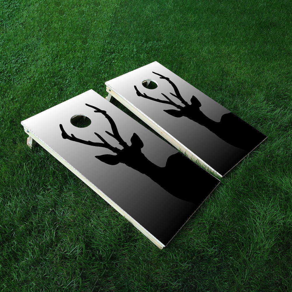 Black Deer Cornhole Boards Wraps (Set of 2)