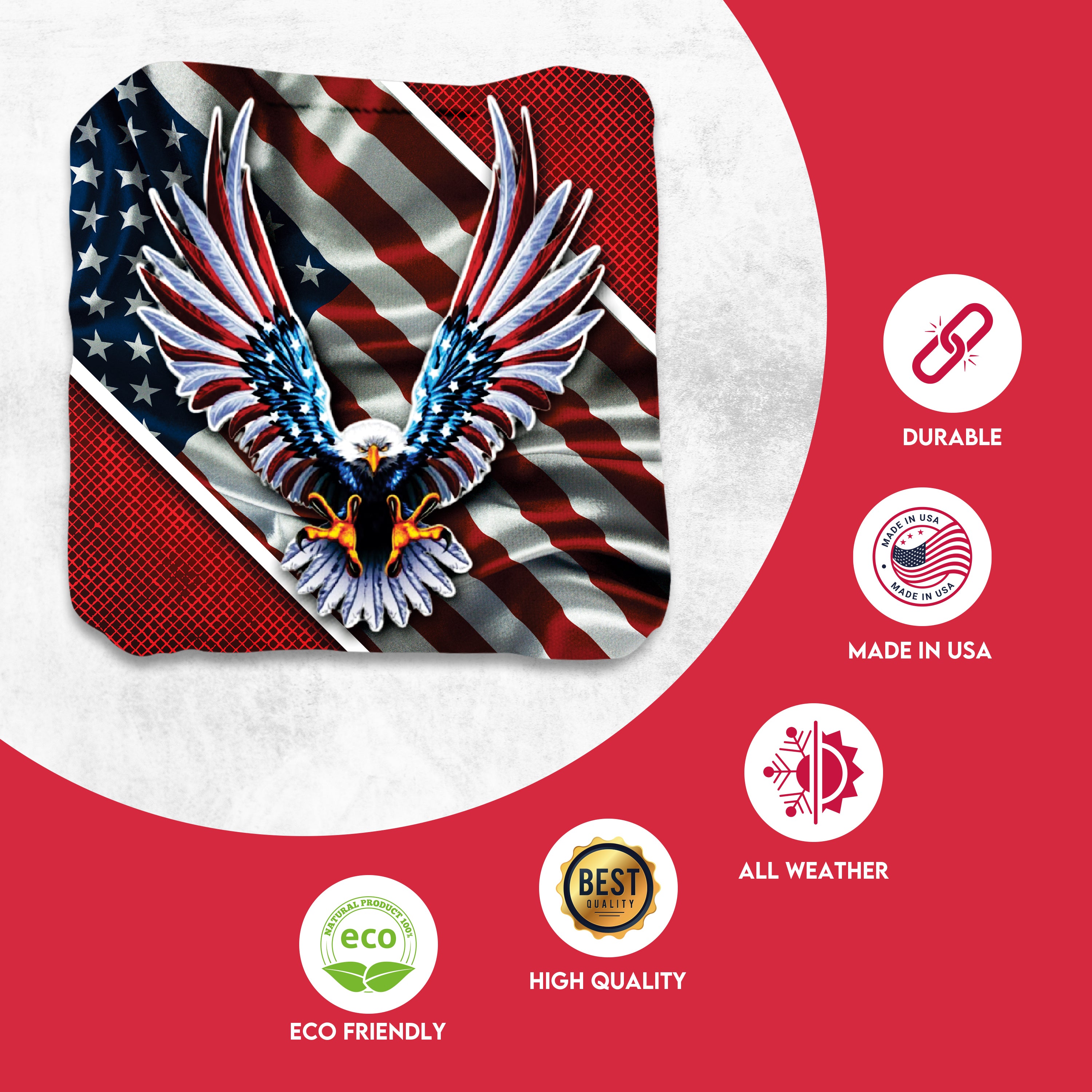 Flying Eagle Cornhole Bags - Set of 8