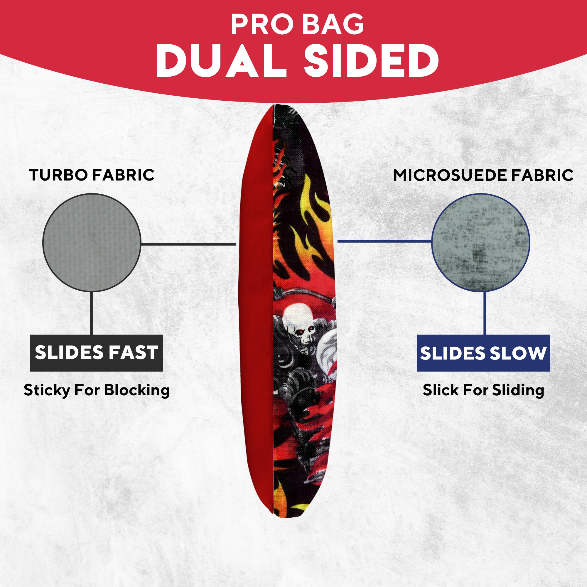 Skull Rider Cornhole Bags - Set of 8