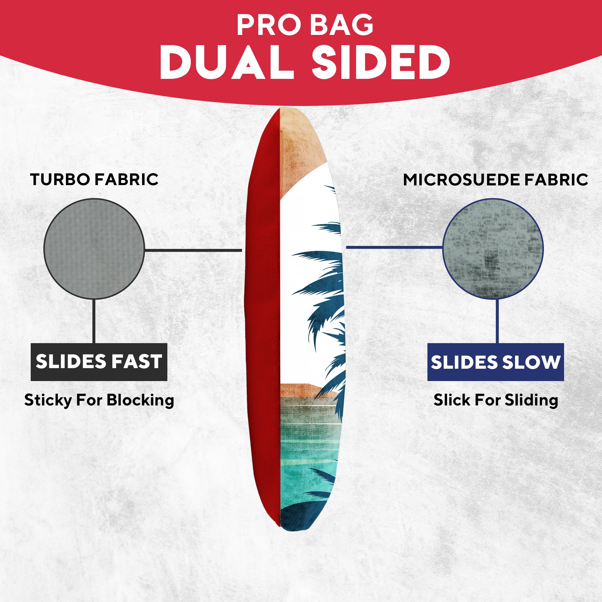 Palm Trees Sun Behind Cornhole Bags - Set of 8