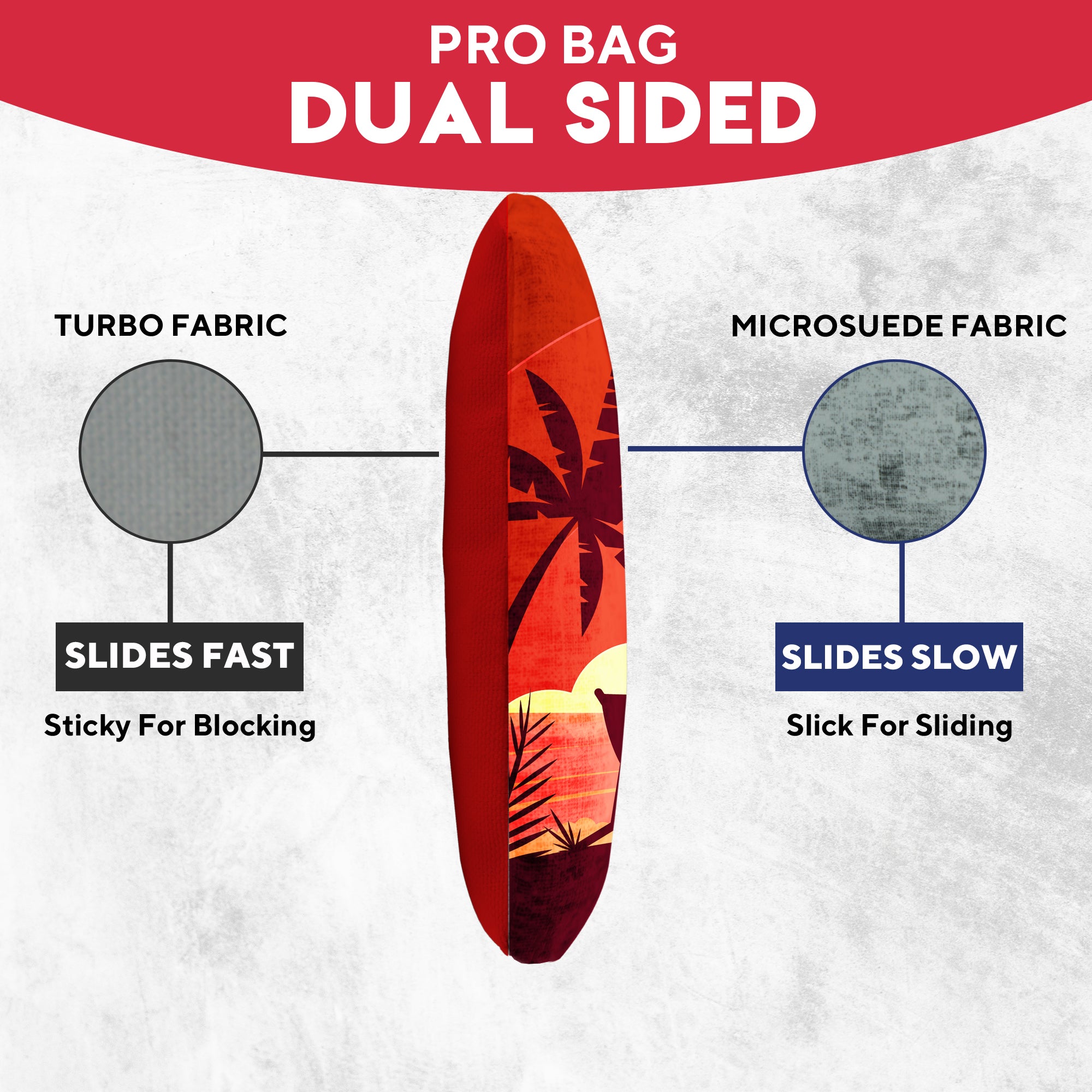 Red Blue Beach Chair Cornhole Bags - Set of 8