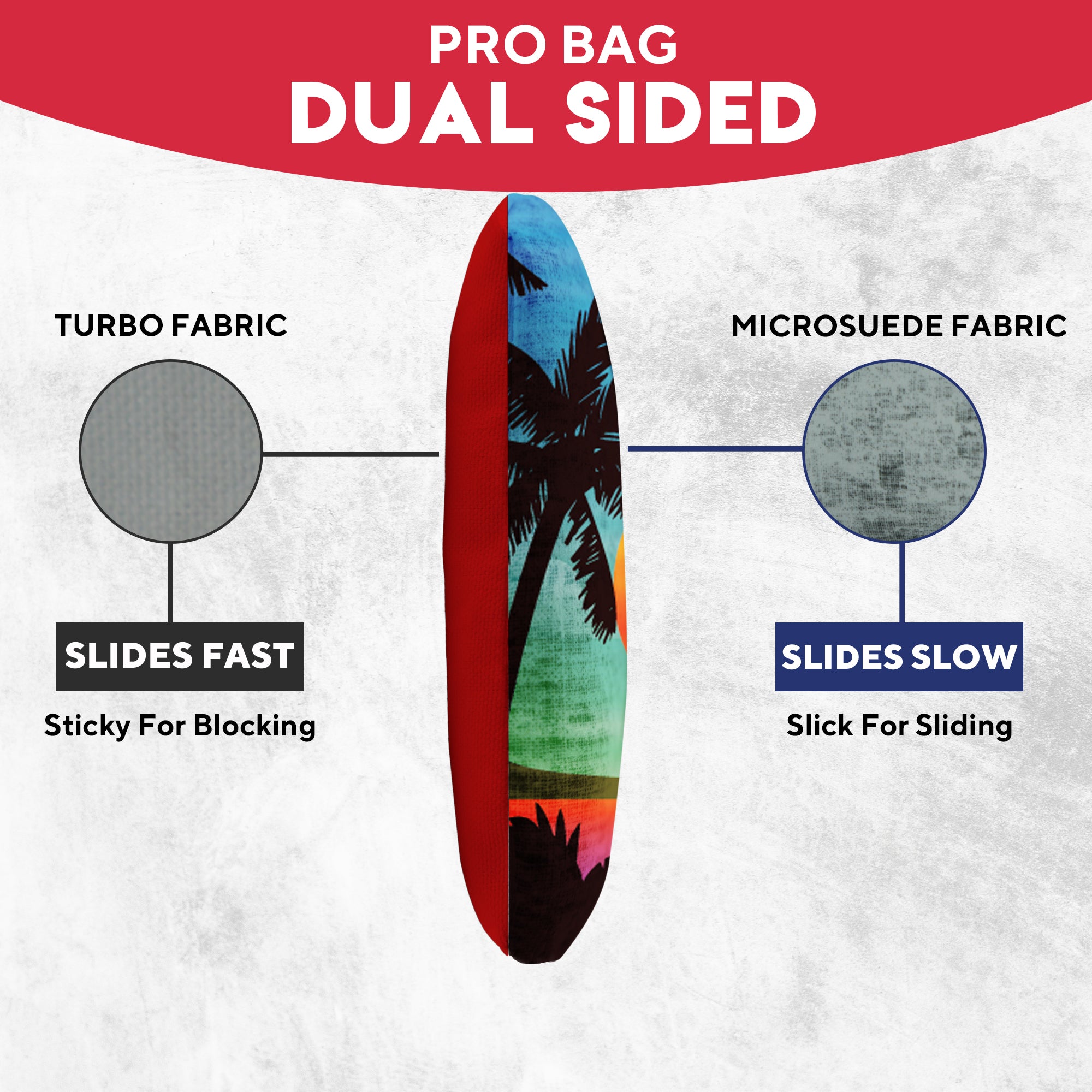 Green Blue Beach Cornhole Bags - Set of 8