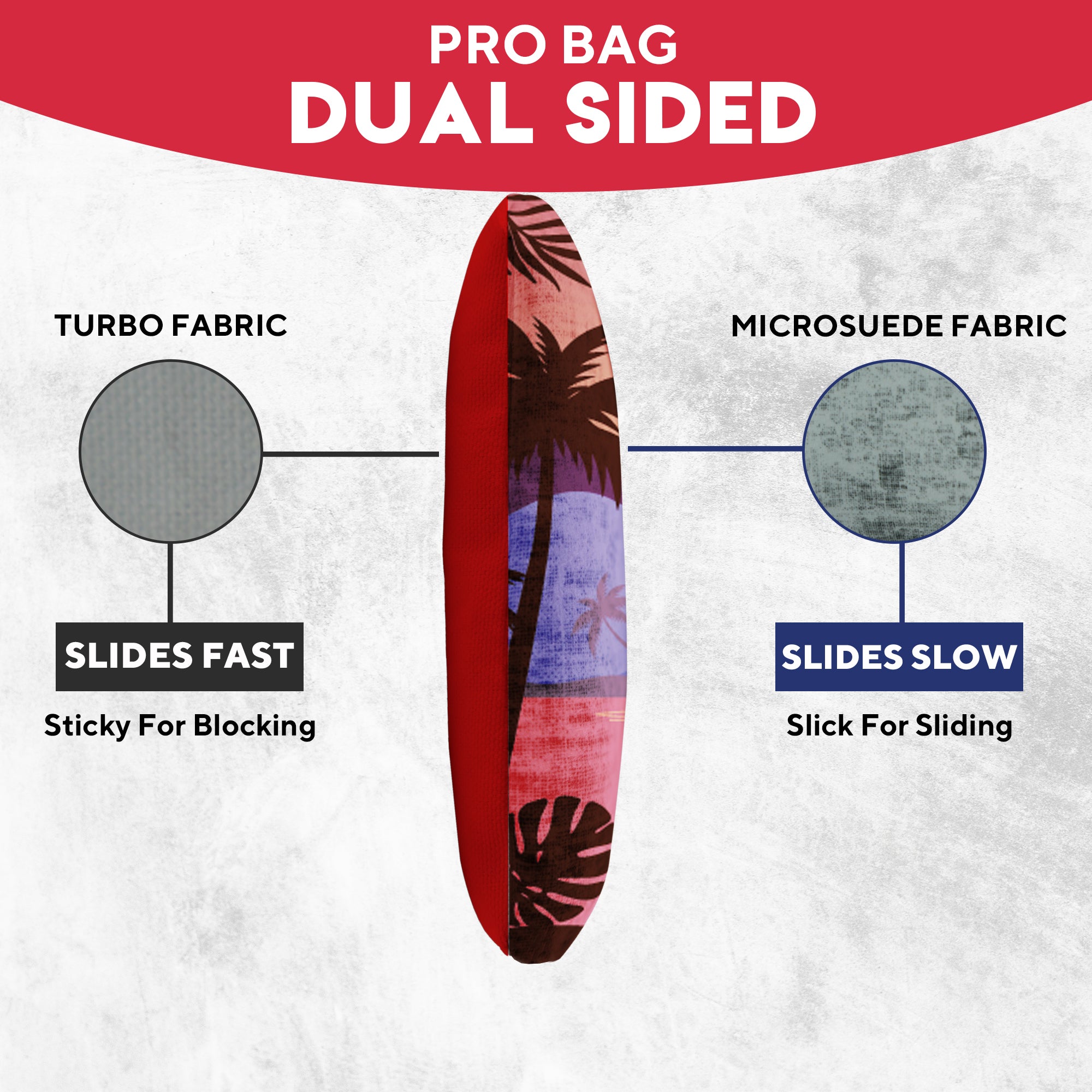 Green Purple Beach Cornhole Bags - Set of 8