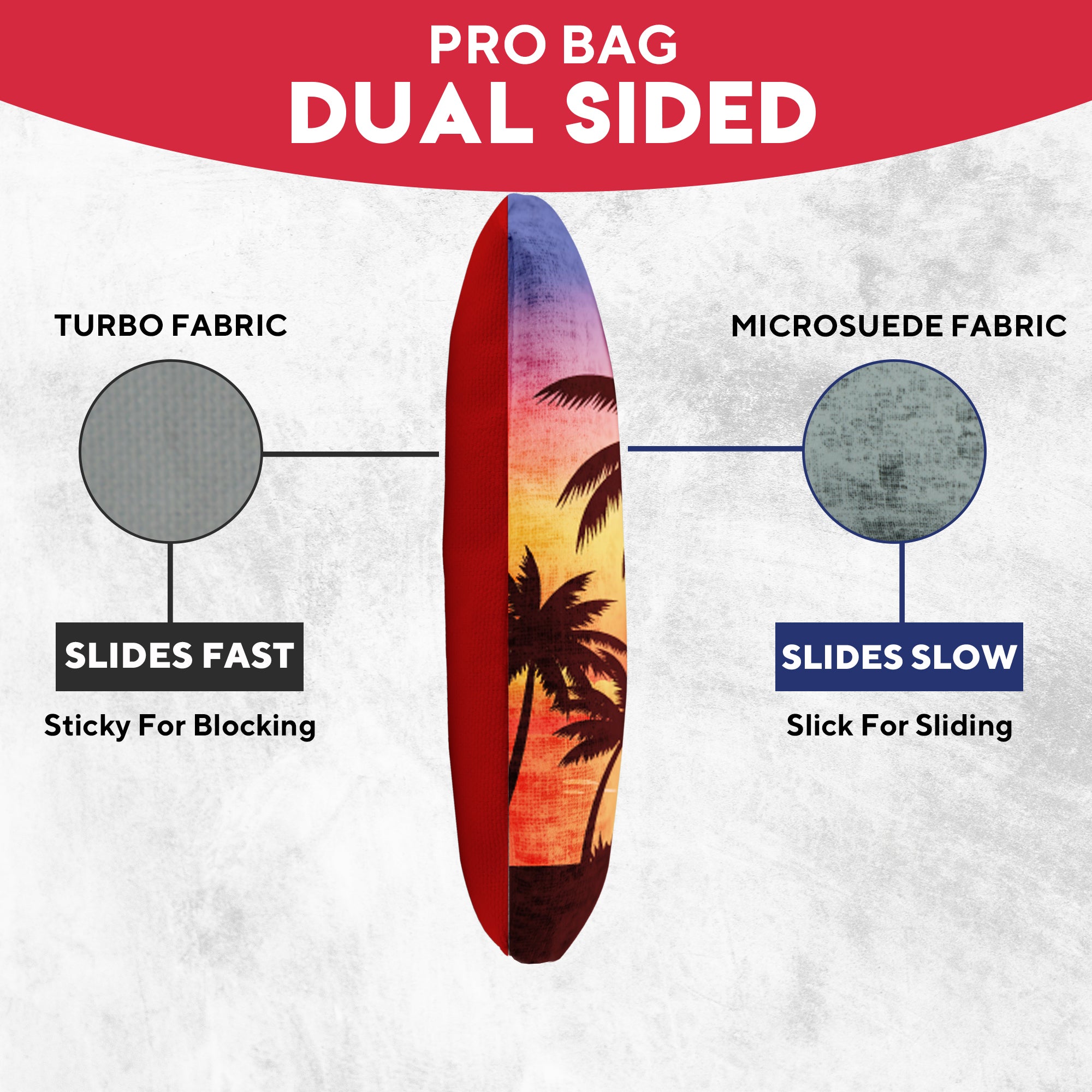 Purple Green Beach Cornhole Bags - Set of 8