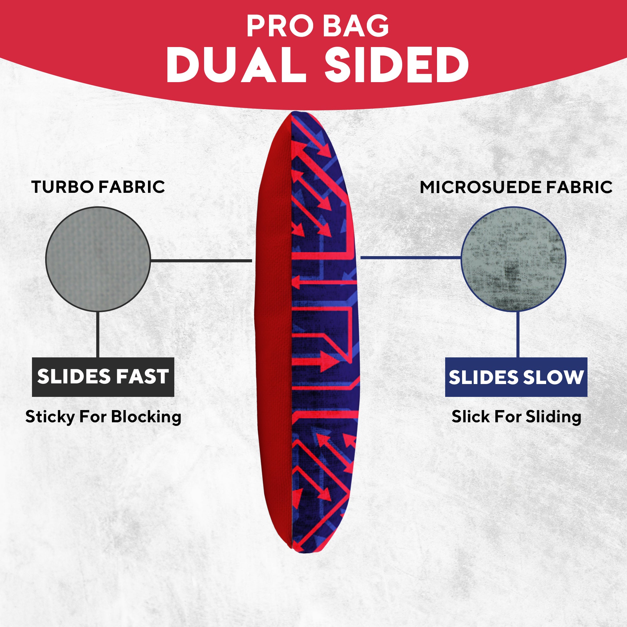 Red Yellow Tech Cornhole Bags - Set of 8