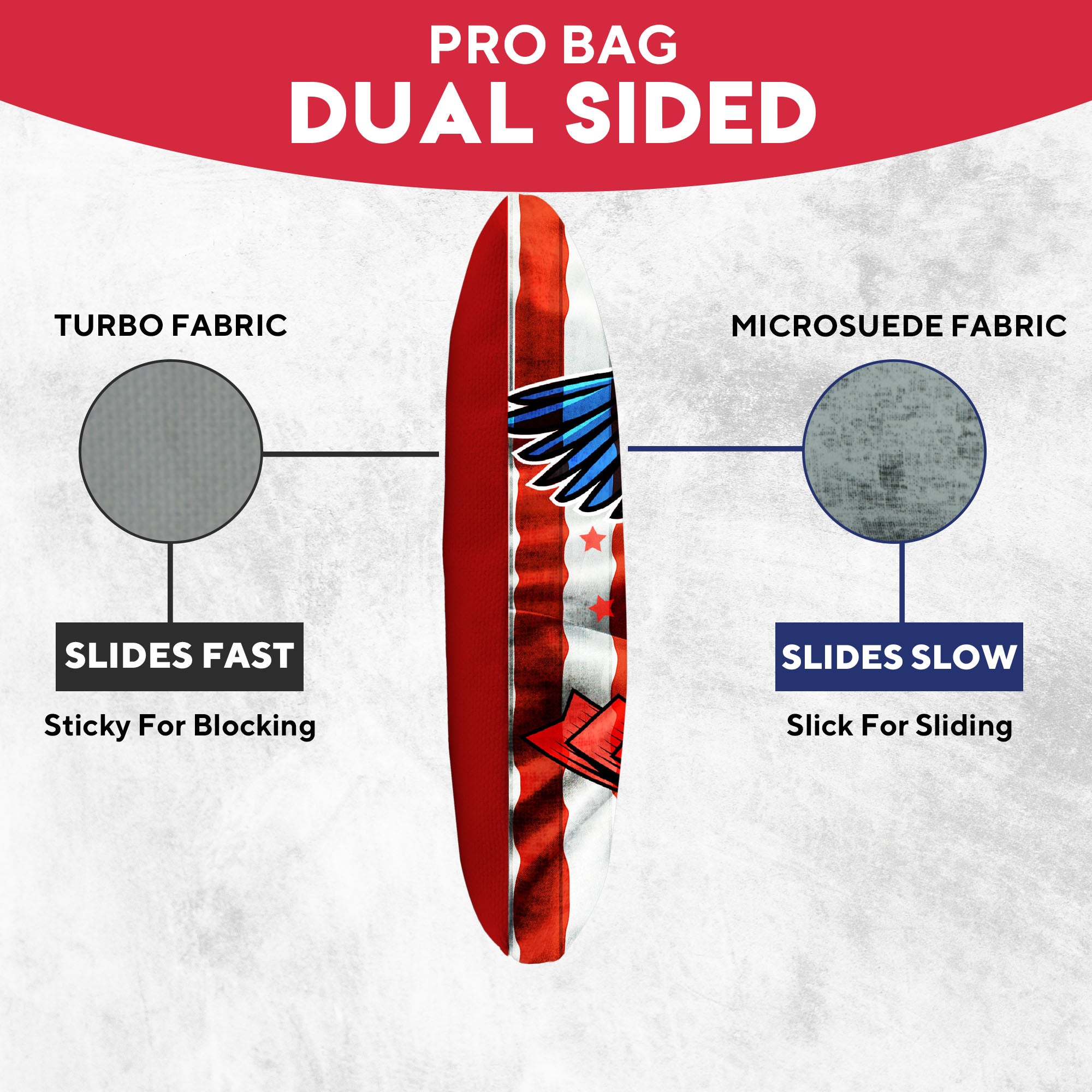 USA Eagle Flag Cornhole Bags - Set of 8