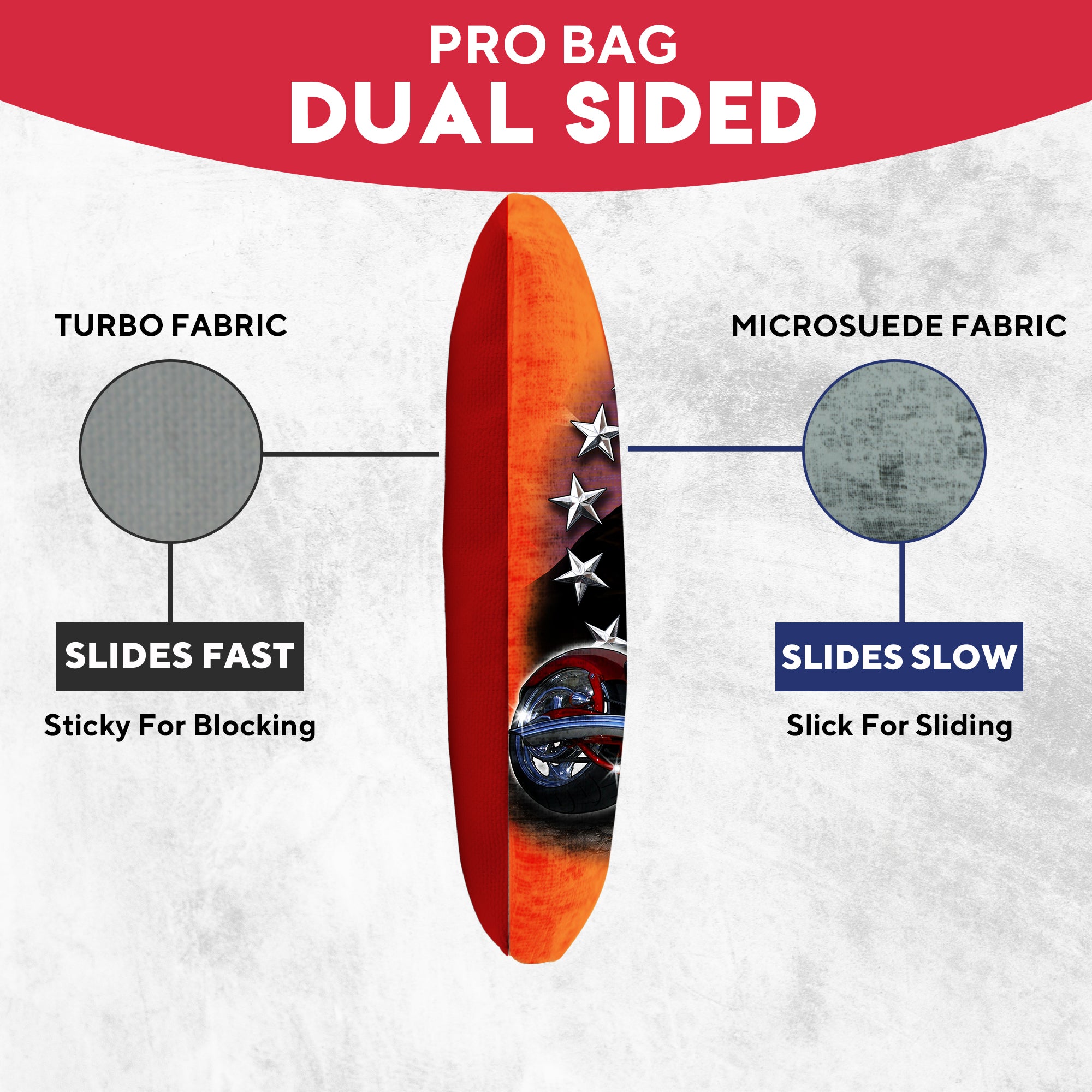 Motorcycle Bald Eagle Cornhole Bags - Set of 8