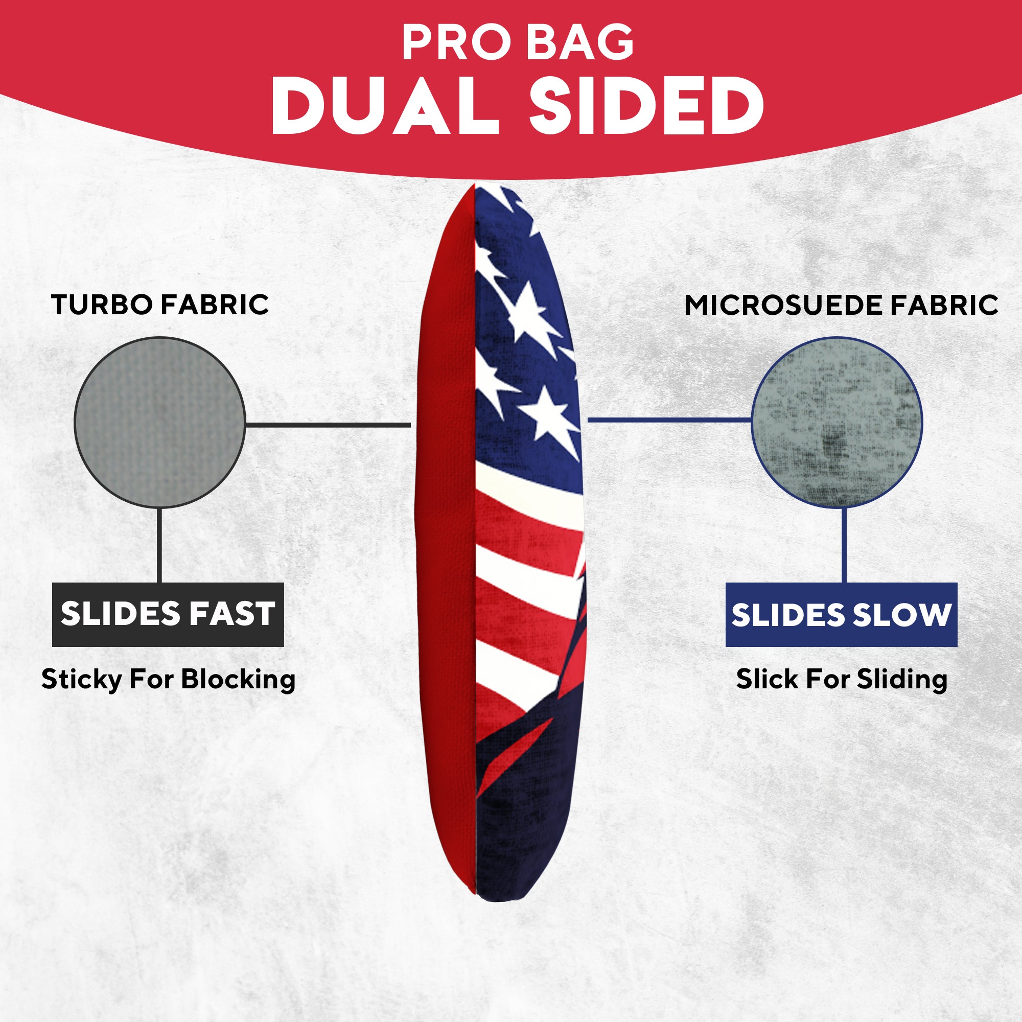 Red Blue Eagle Cornhole Bags - Set of 8