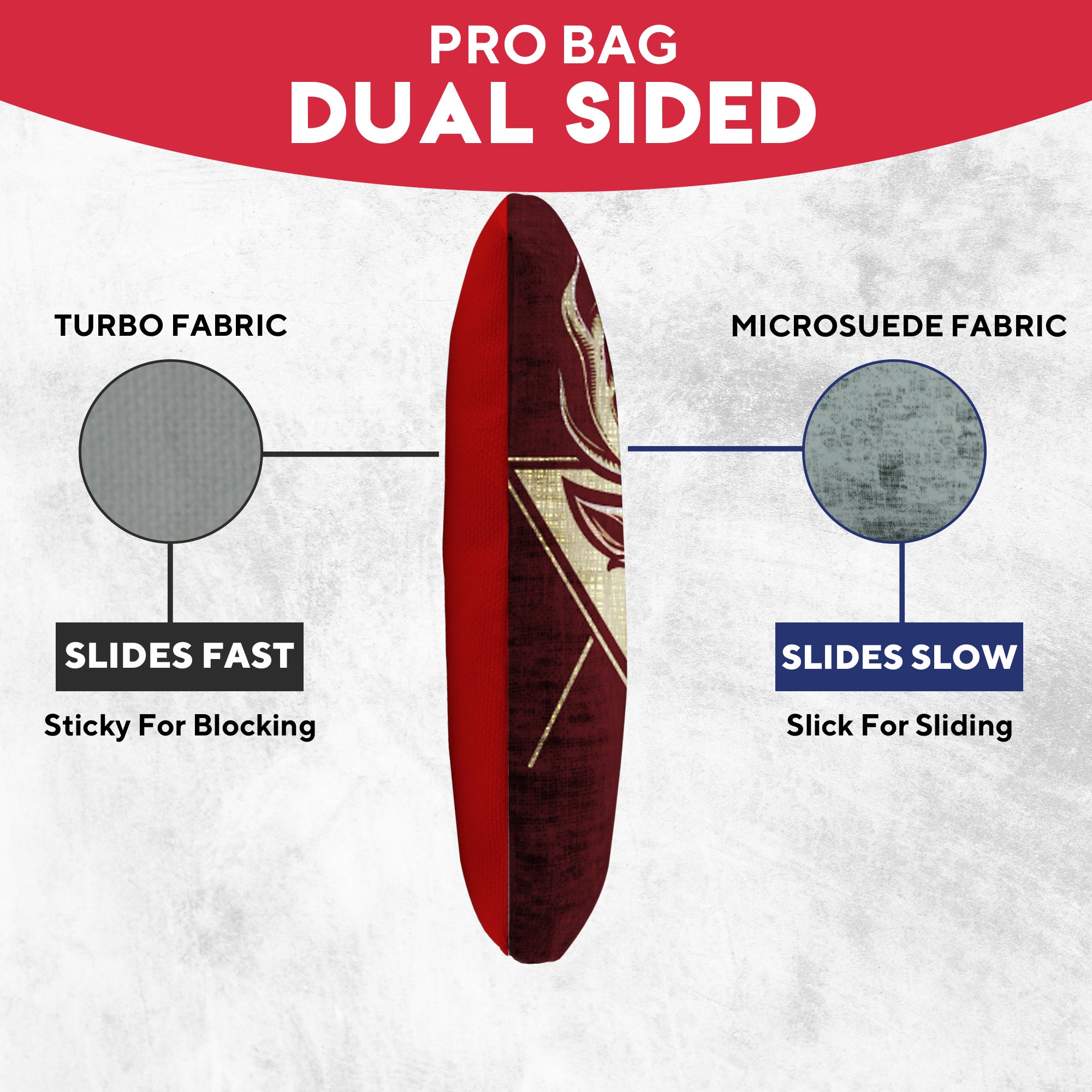 Red Blue Deer Cornhole Bags - Set of 8