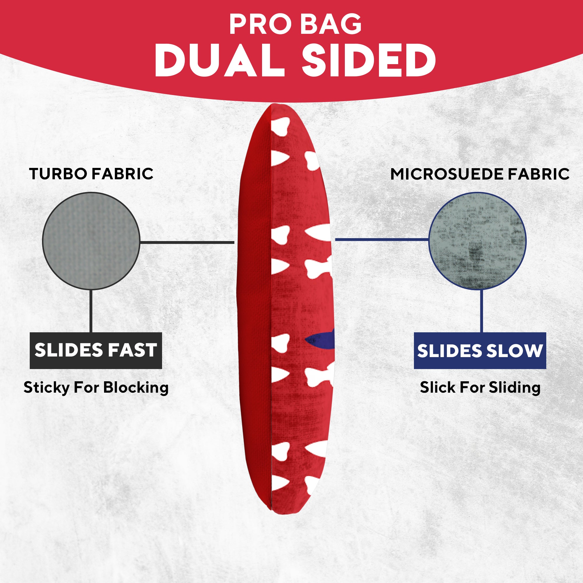 Red Blue Fish Cornhole Bags - Set of 8