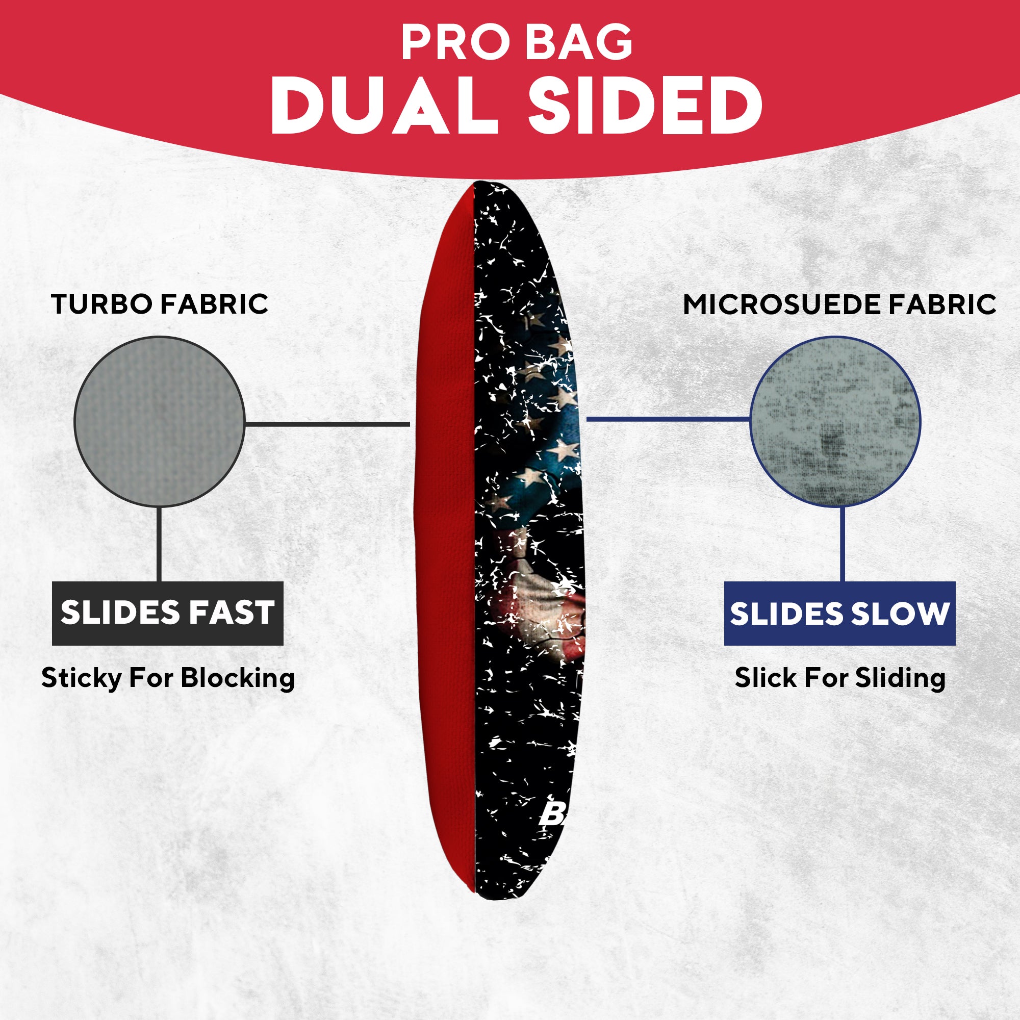 Red Grey Skull Cornhole Bags - Set of 8