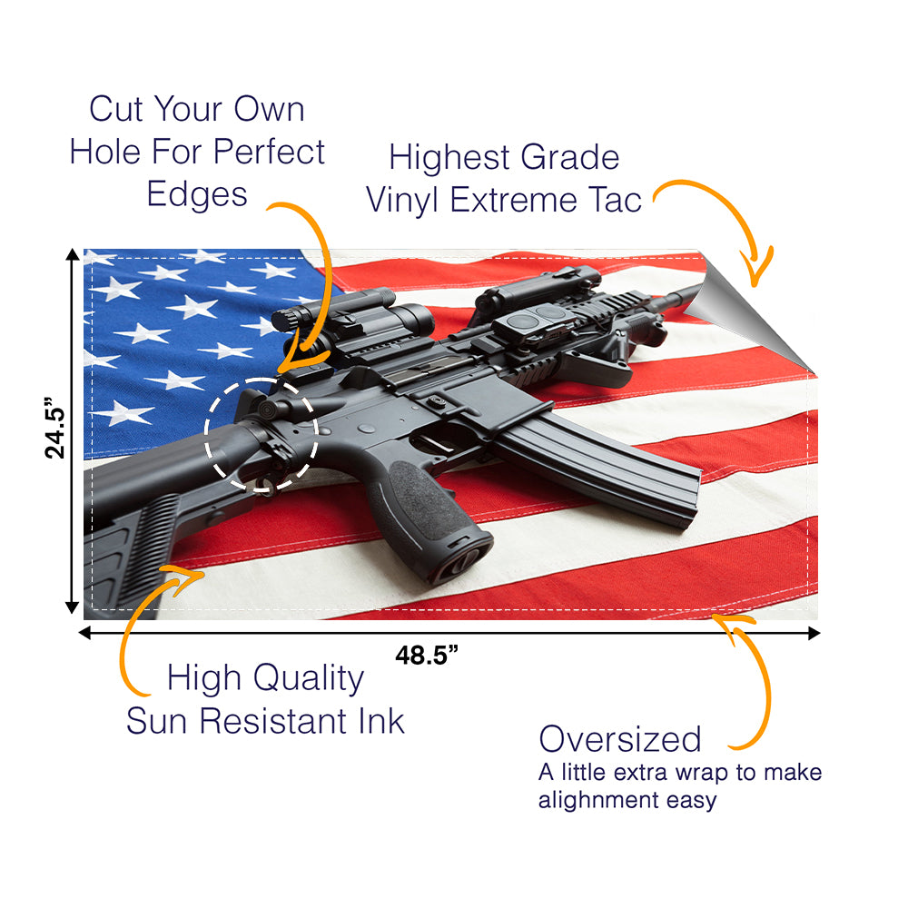 Army Flag Cornhole Boards Wraps (Set of 2)