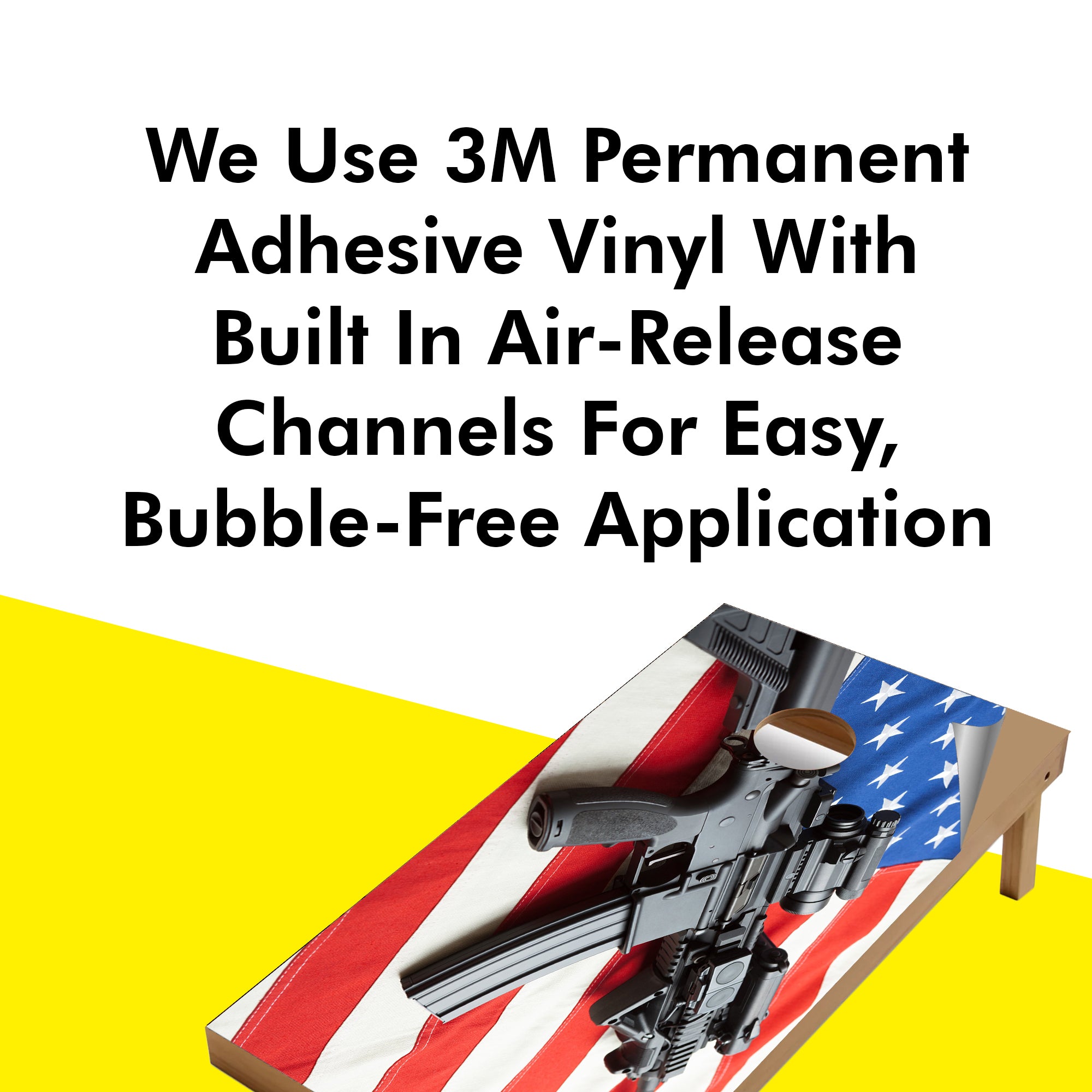 Army Flag Cornhole Boards Wraps (Set of 2)