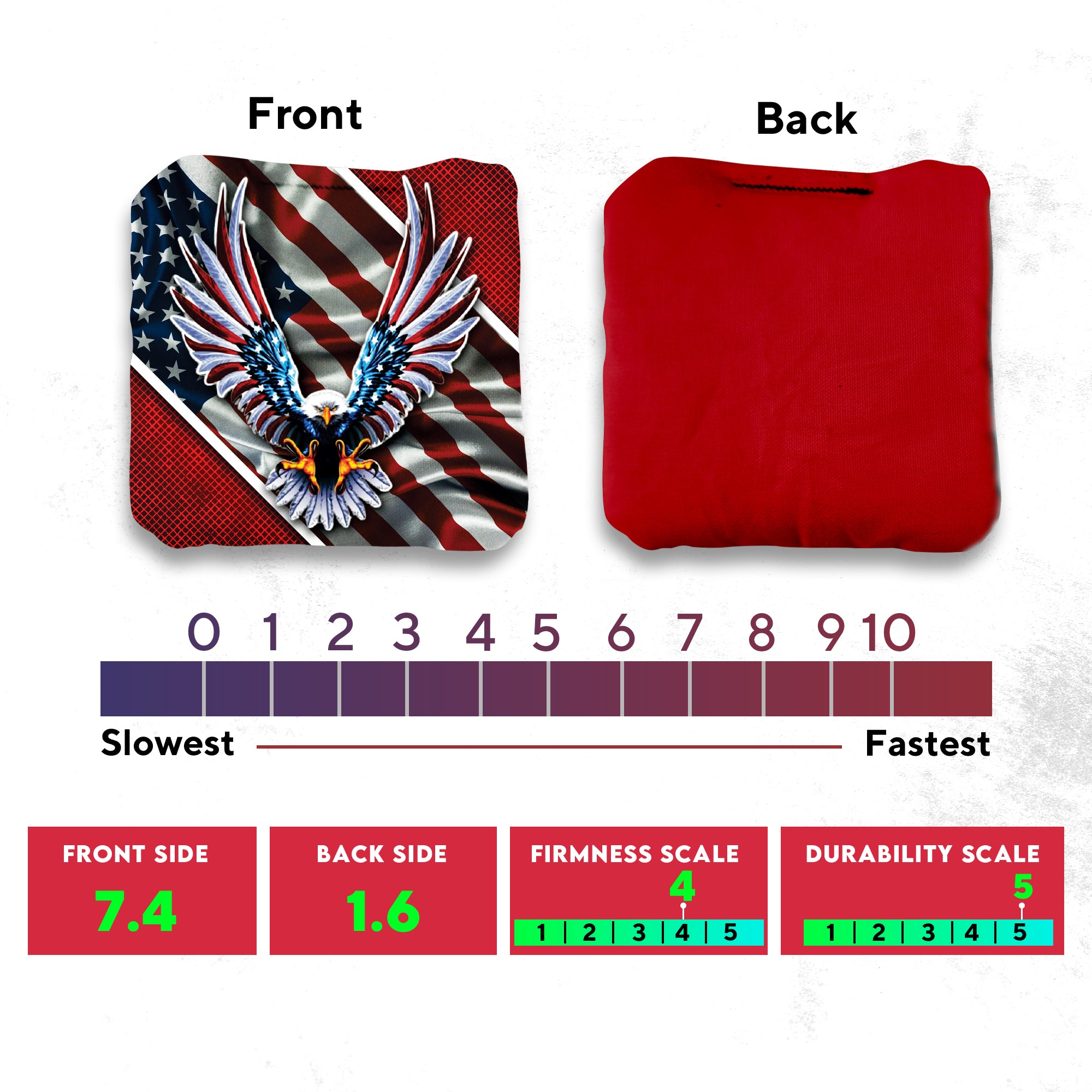 Flying Eagle Cornhole Bags - Set of 8