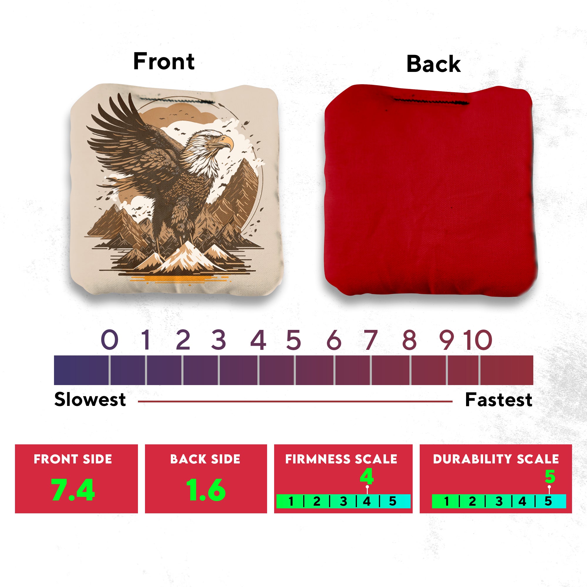 Blue Gold Eagle Cornhole Bags - Set of 8