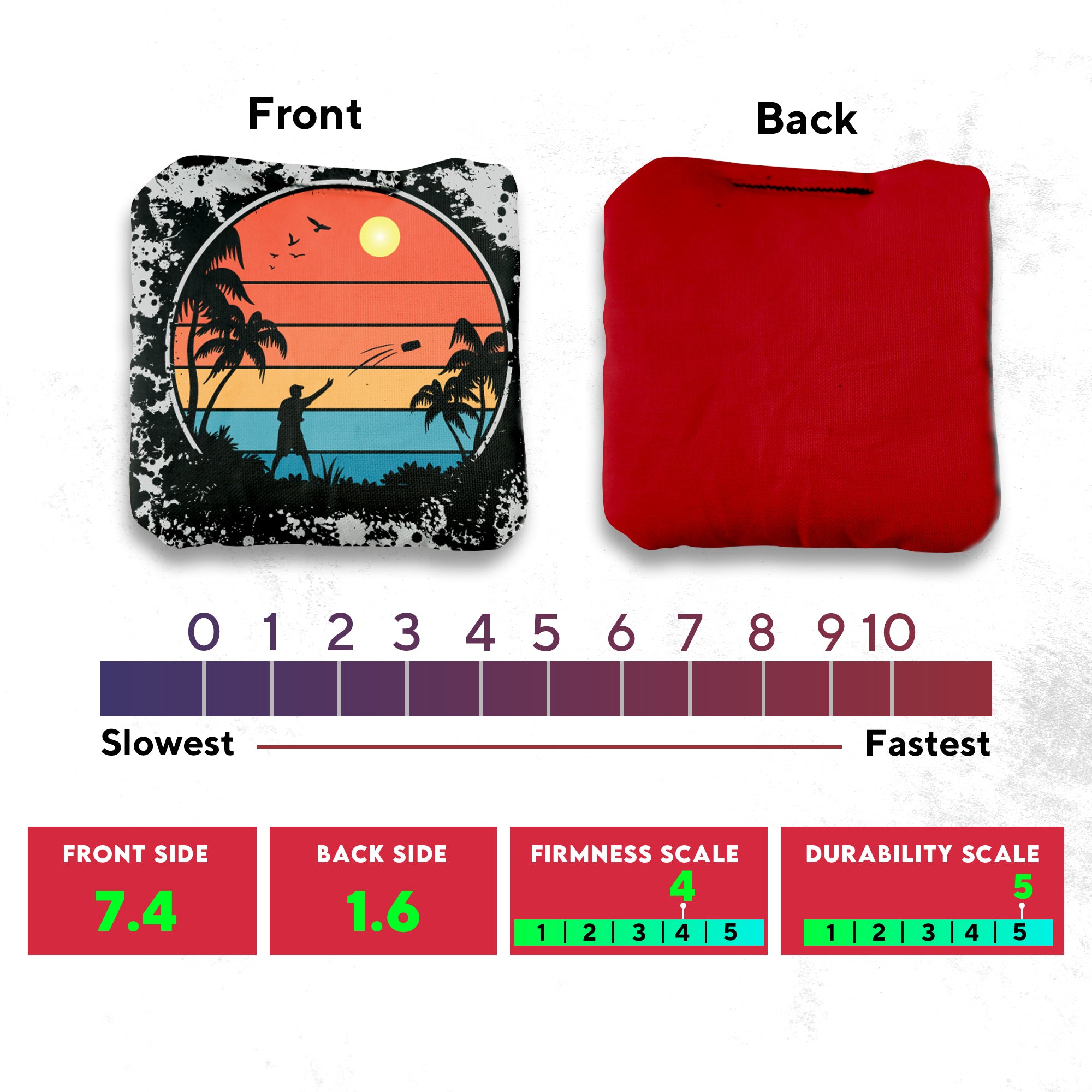 Color Thrower Cornhole Bags - Set of 8