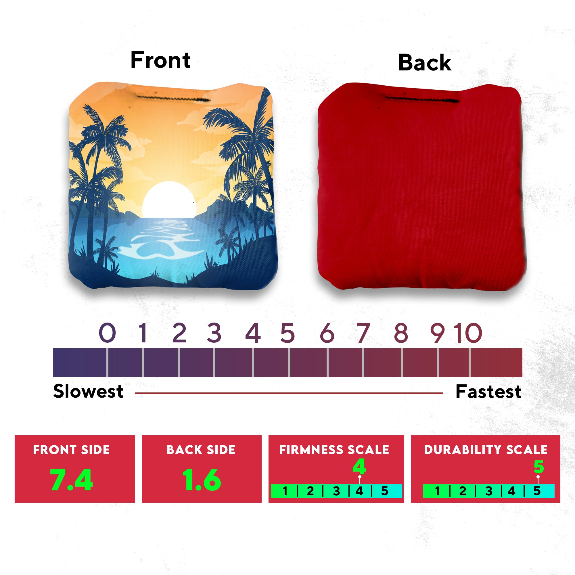 River Palms Cornhole Bags - Set of 8