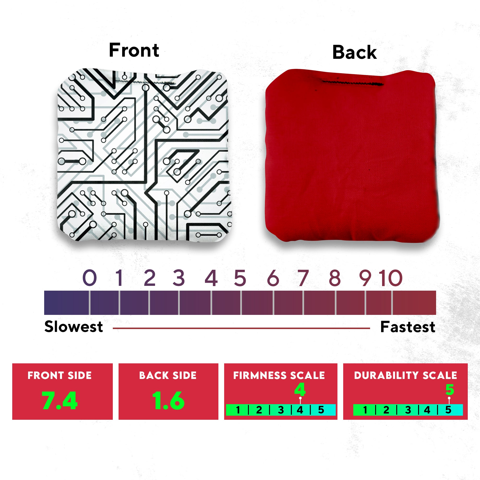 White Aqua Tech Cornhole Bags - Set of 8