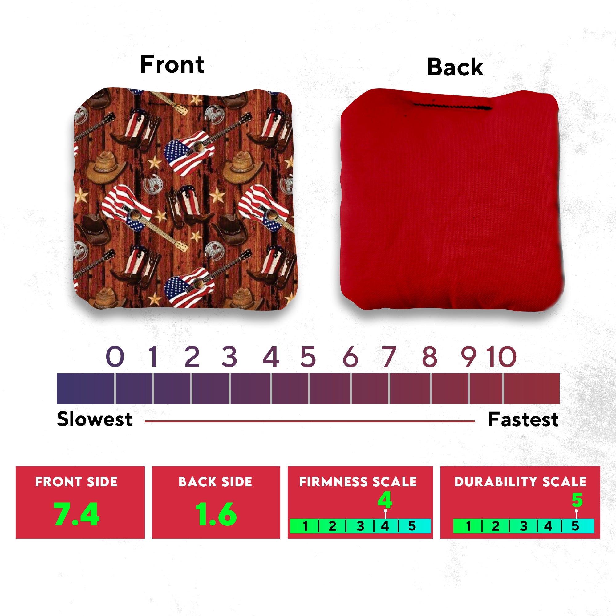 Cowboy Boots Cornhole Bags - Set of 8