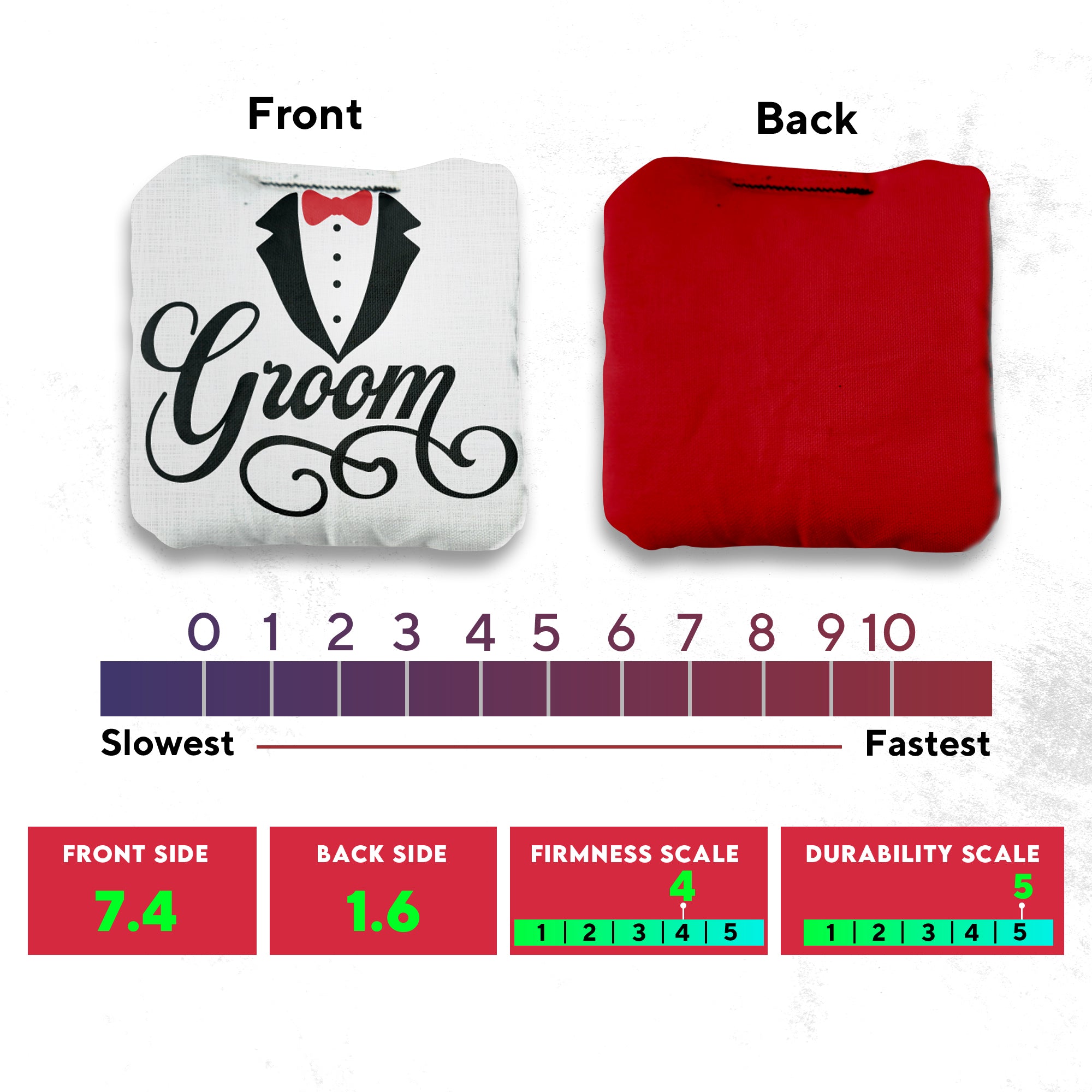 Bride Groom Cornhole Bags - Set of 8