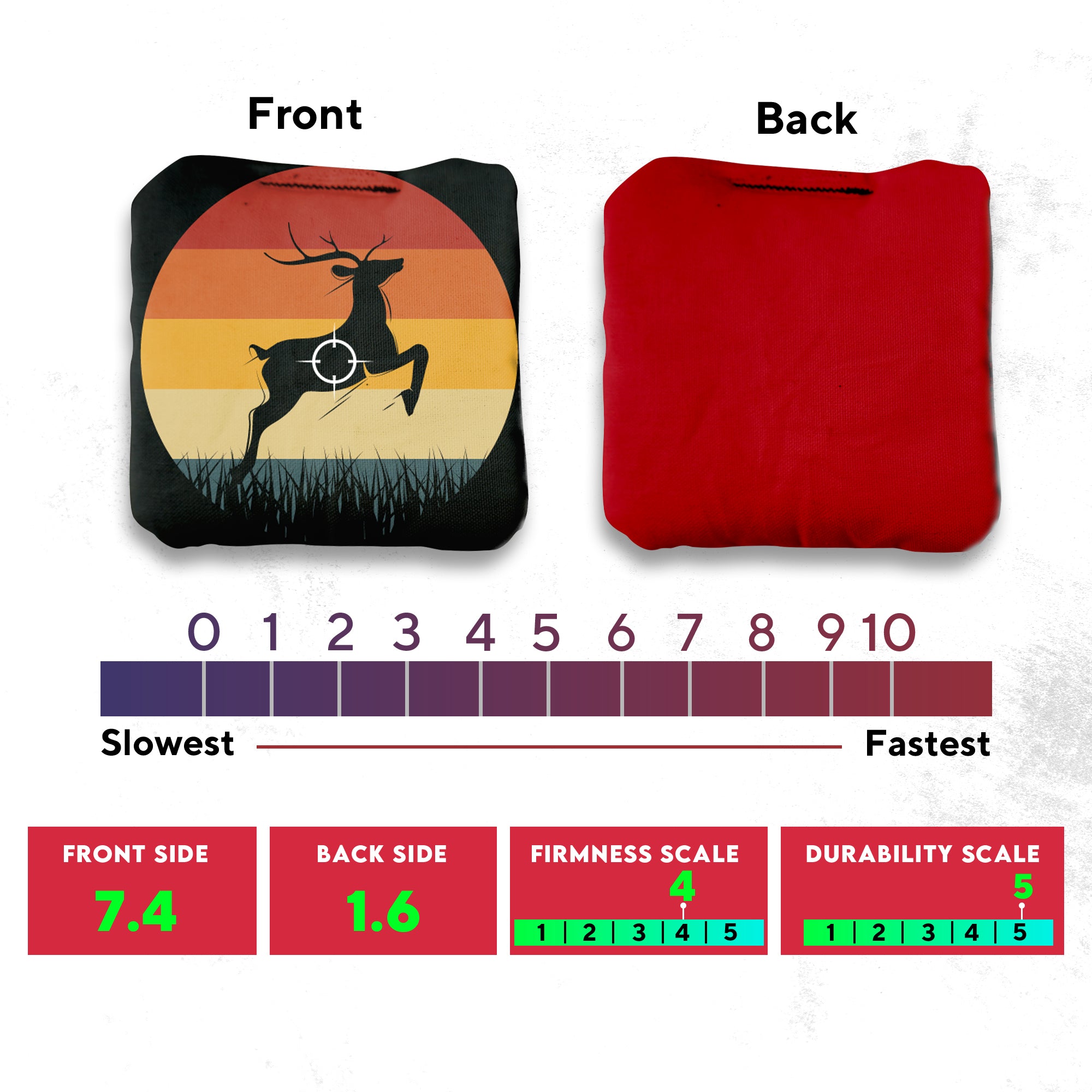 Deer in Scope Cornhole Bags - Set of 8