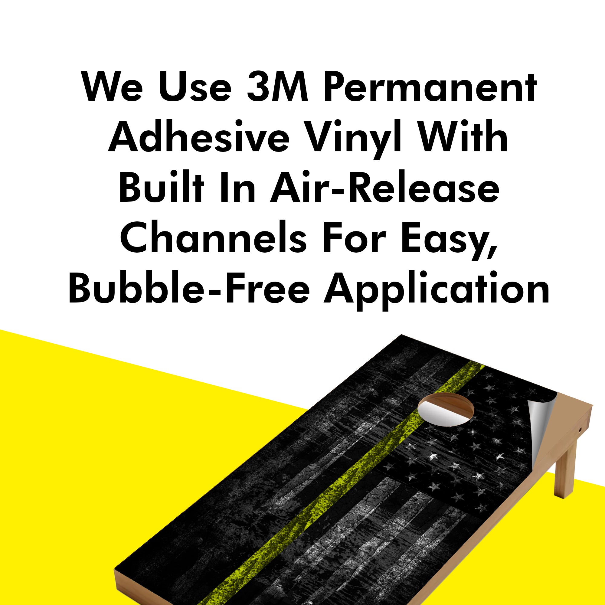 Security Cornhole Boards Wraps (Set of 2)