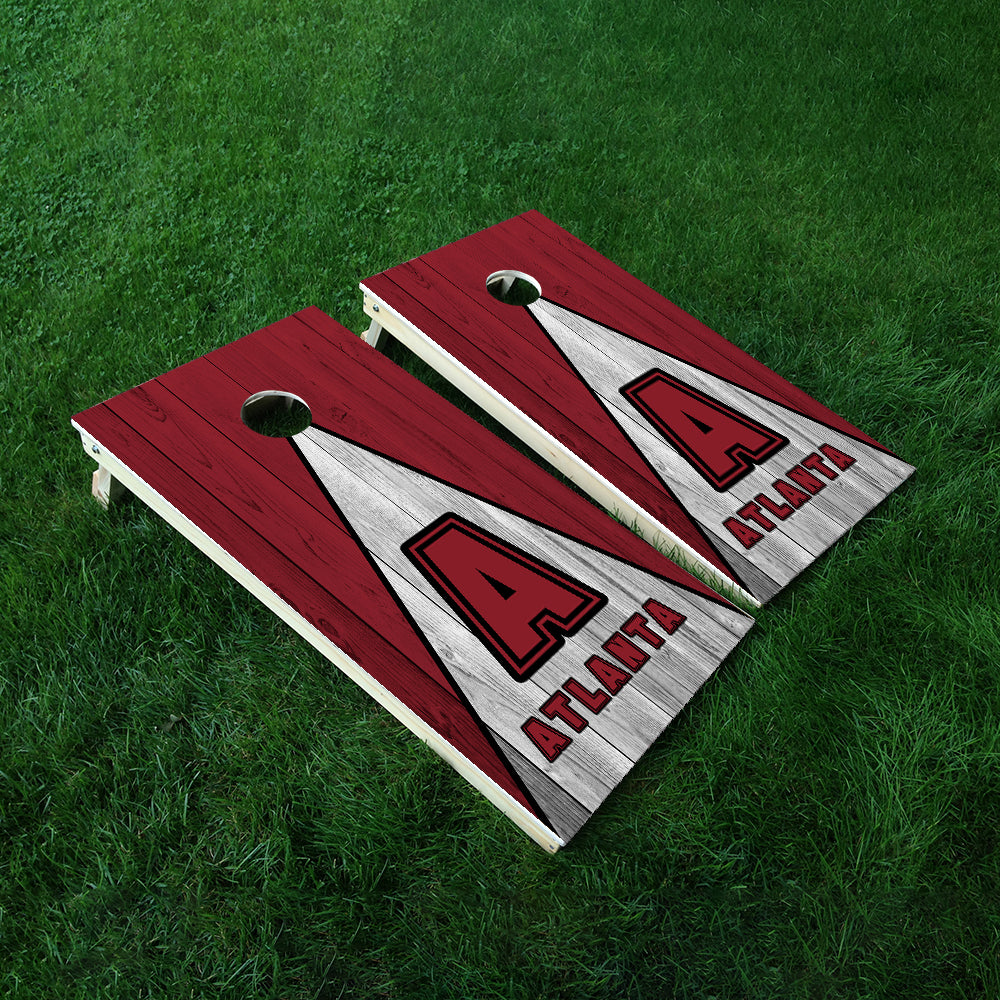 Atlanta Football Cornhole Boards Wraps (Set of 2)