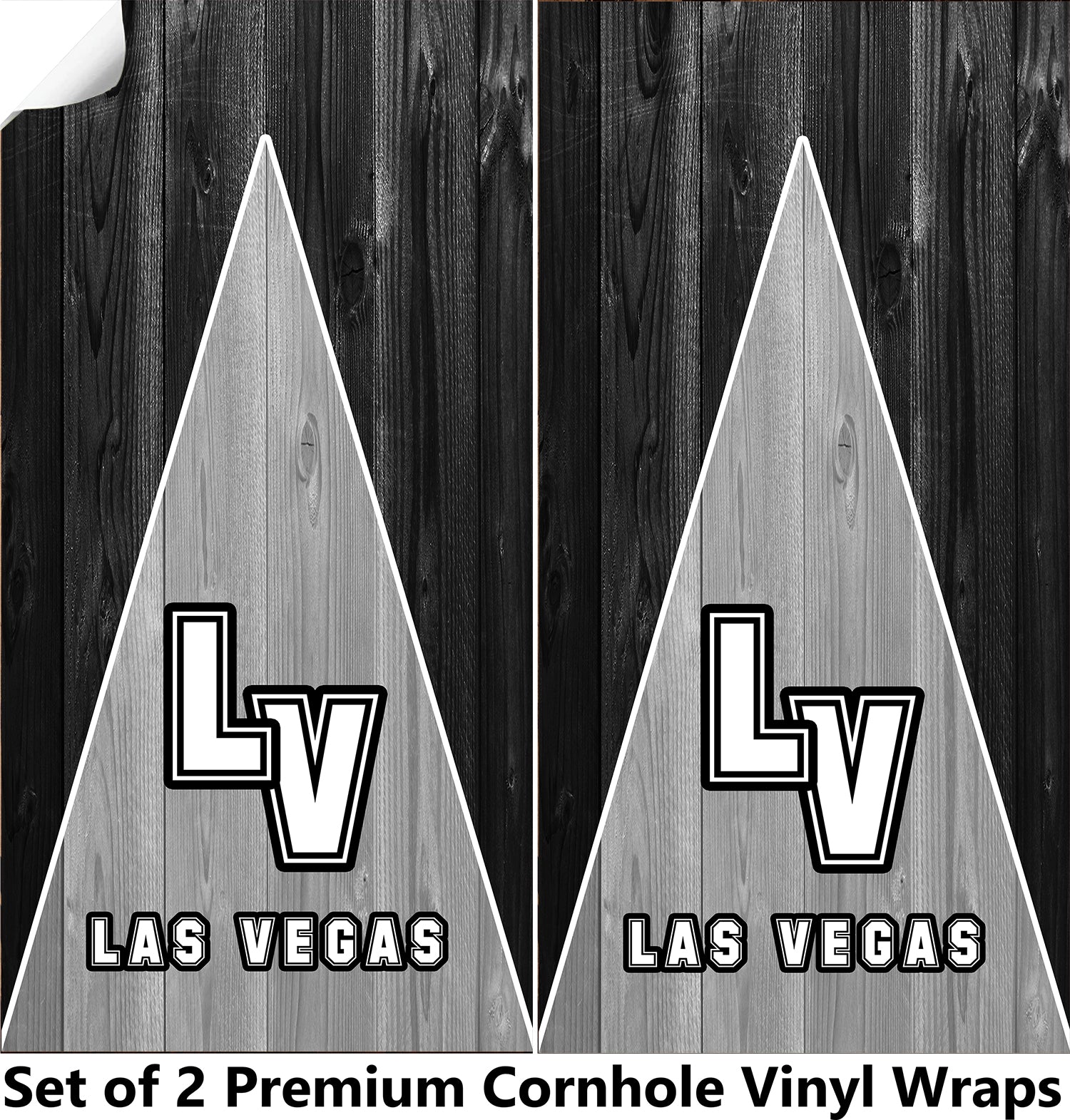 Las Vegas Football Cornhole Boards Wraps (Set of 2)