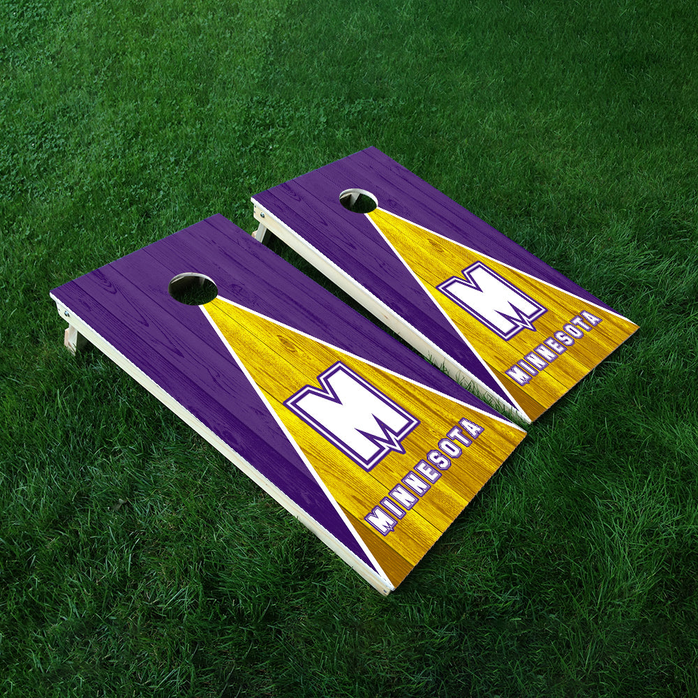 Minnesota Football Cornhole Boards Wraps (Set of 2)