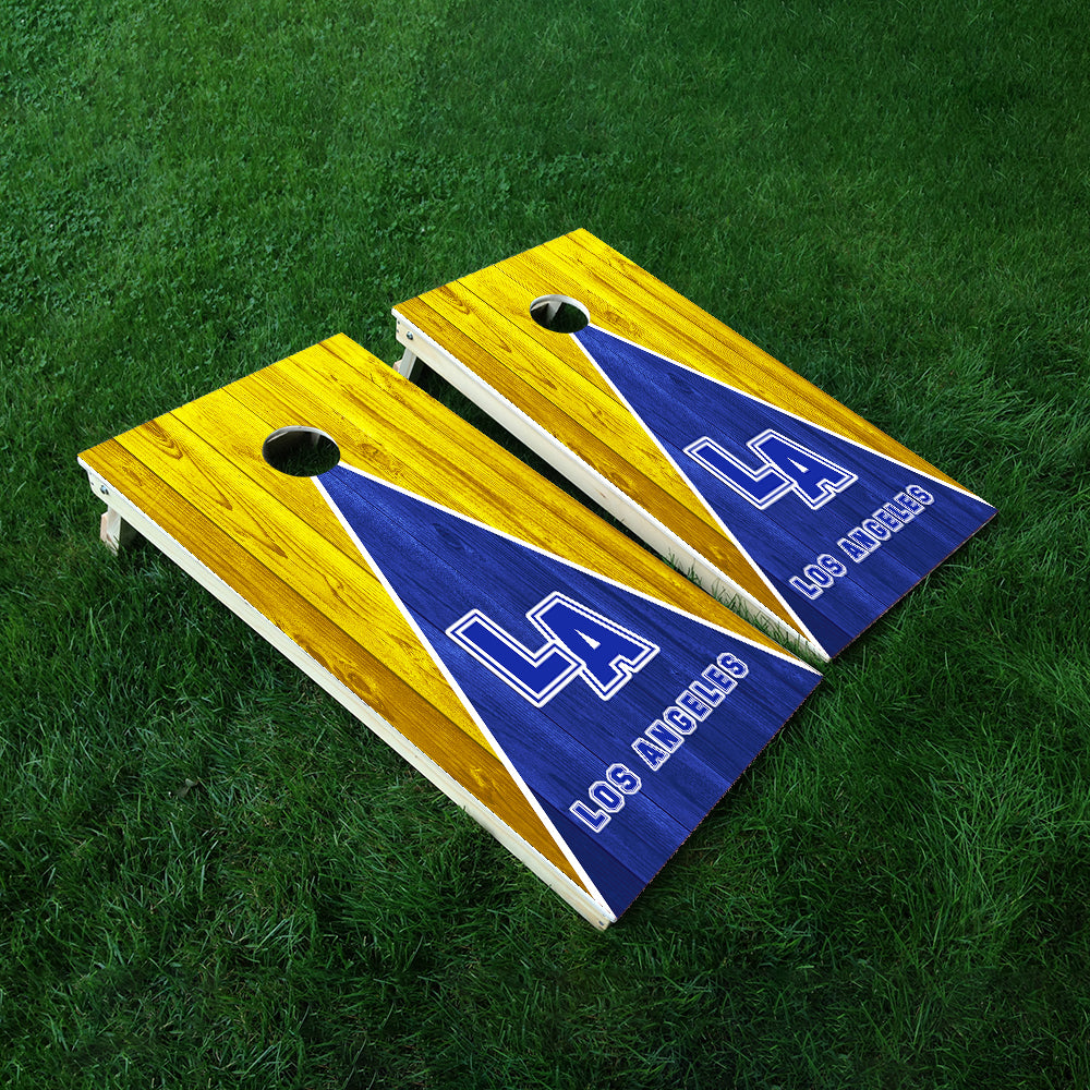 Los Angeles Football Cornhole Boards Wraps (Set of 2)