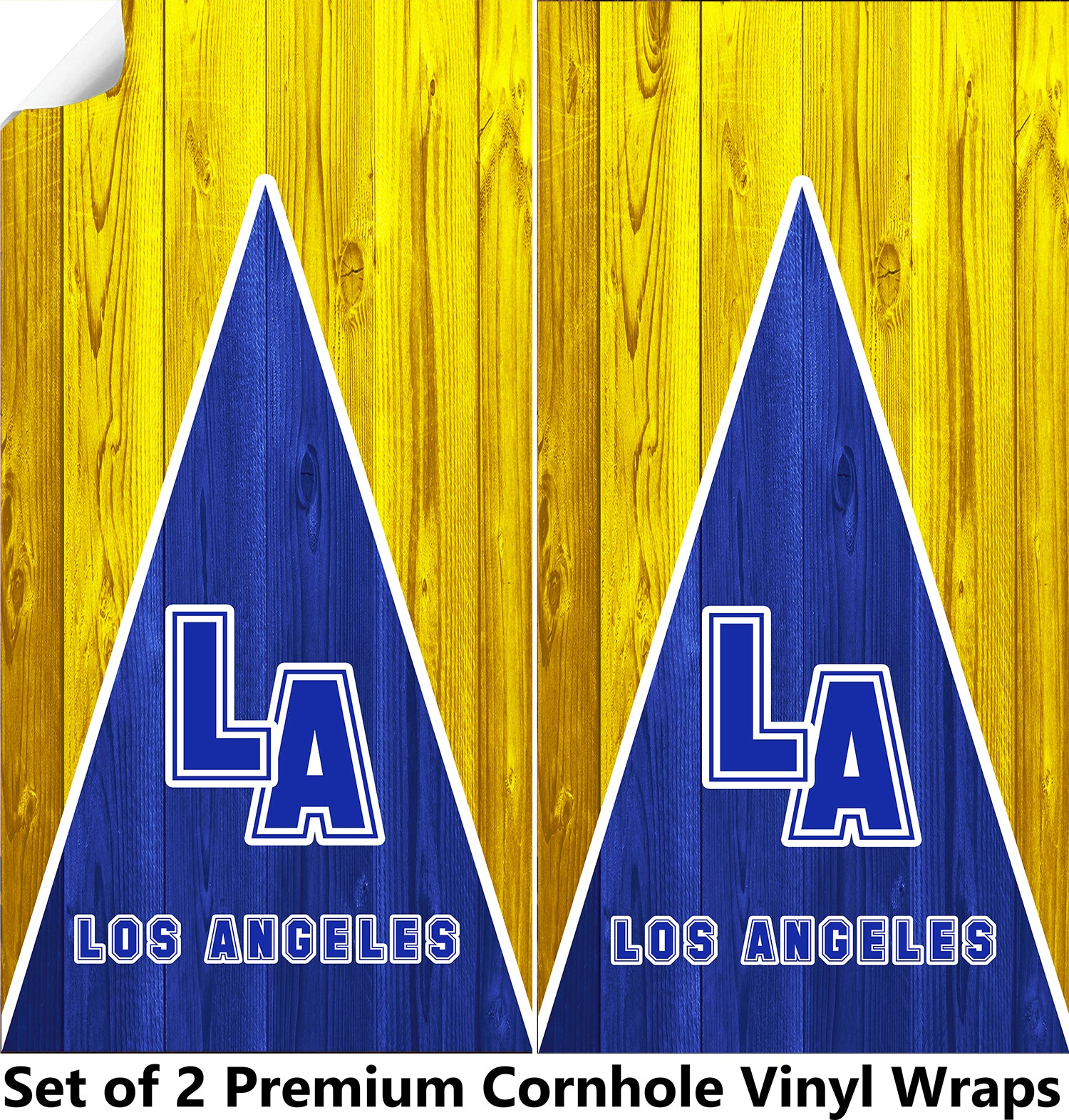 Los Angeles Football Cornhole Boards Wraps (Set of 2)
