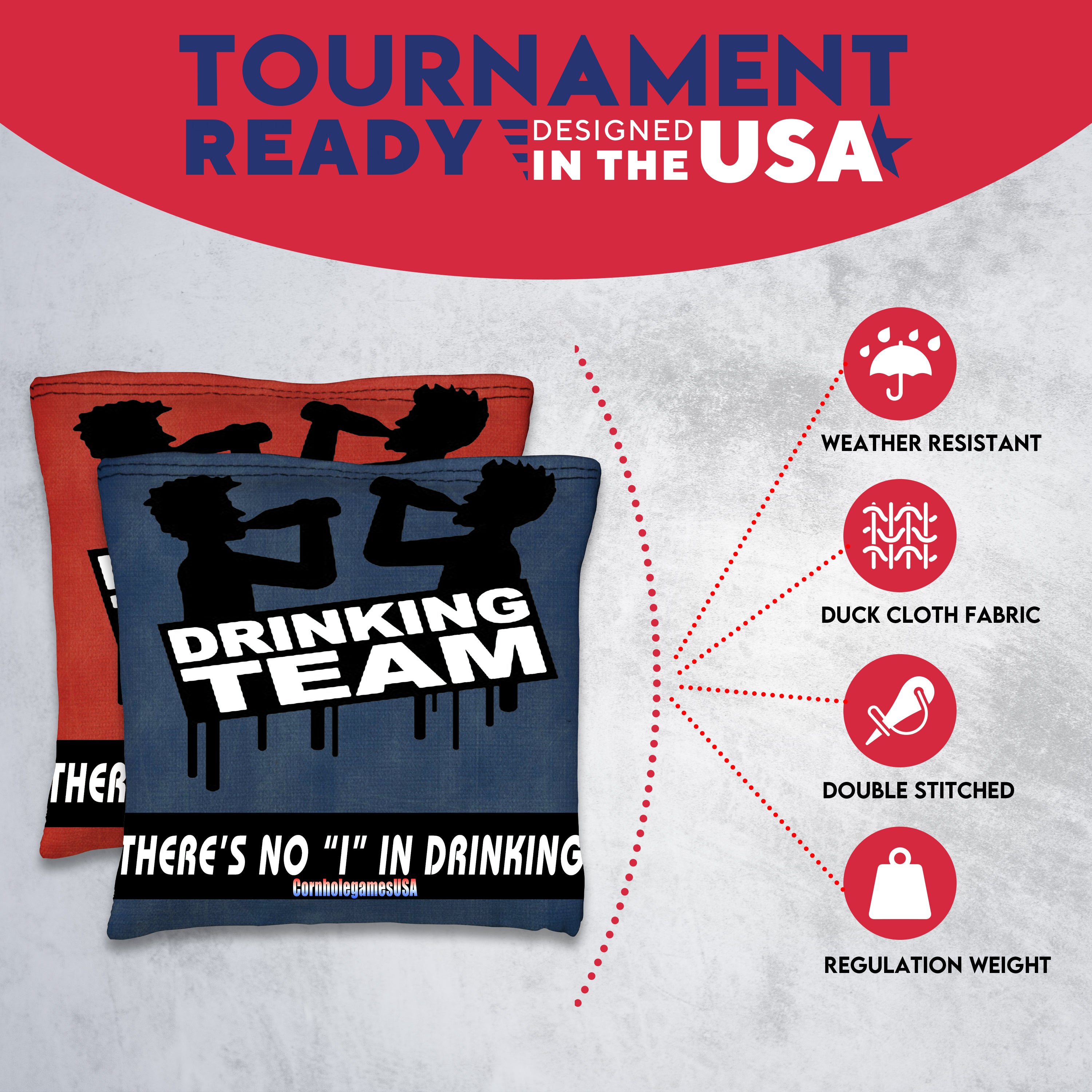 Drinking Team Cornhole Bags