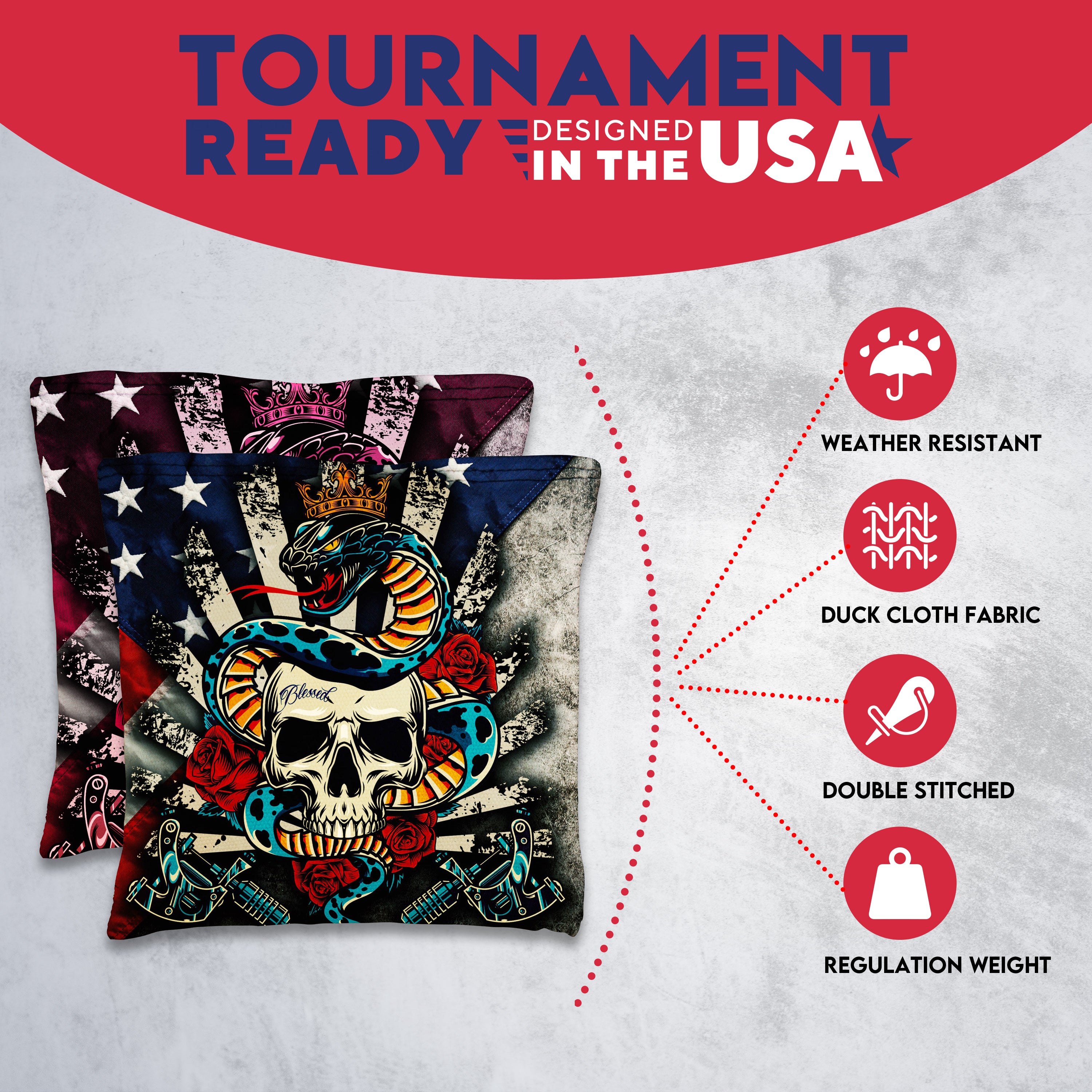 King Cobra Cornhole Bags