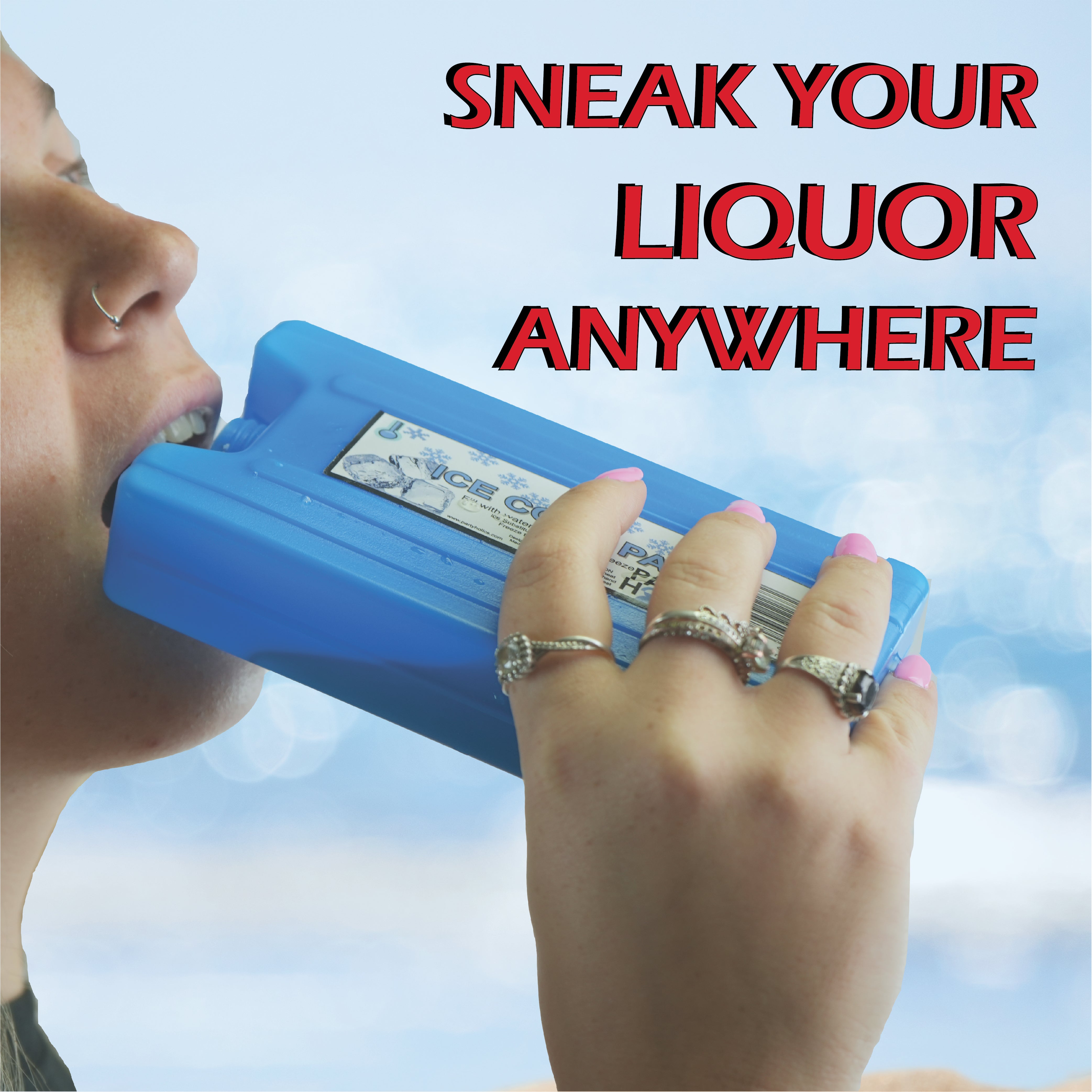Hidden Drinking Ice Pack Flask