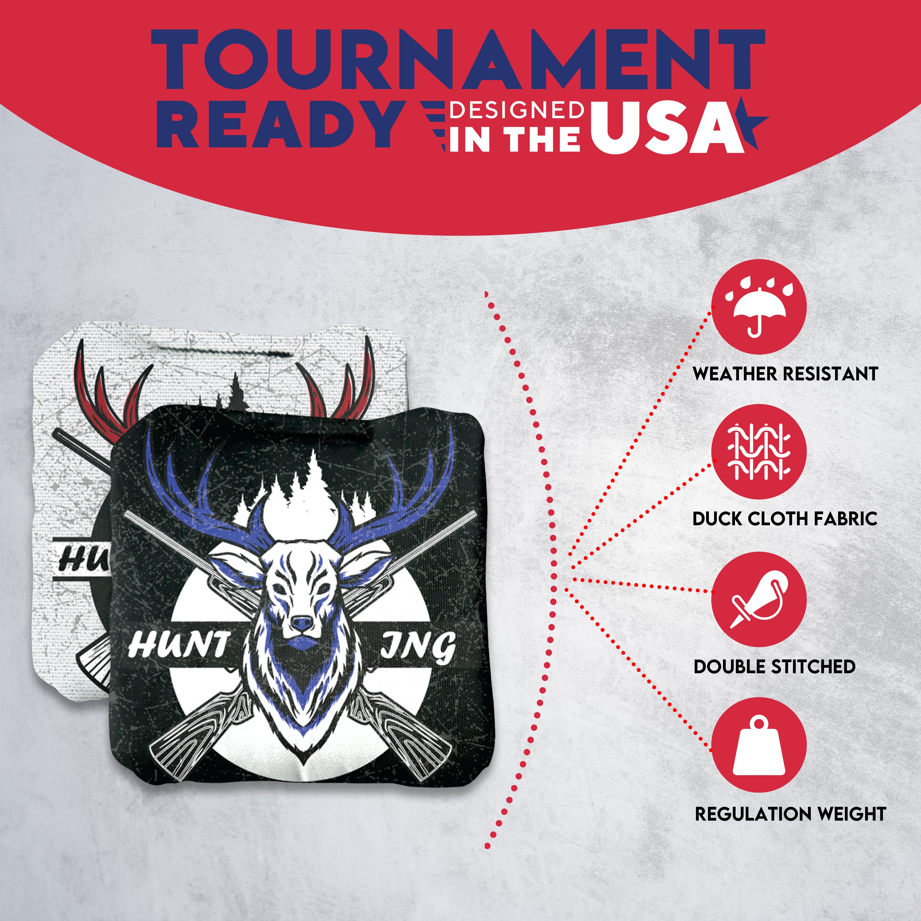 Hunting Cornhole Bags - Set of 8