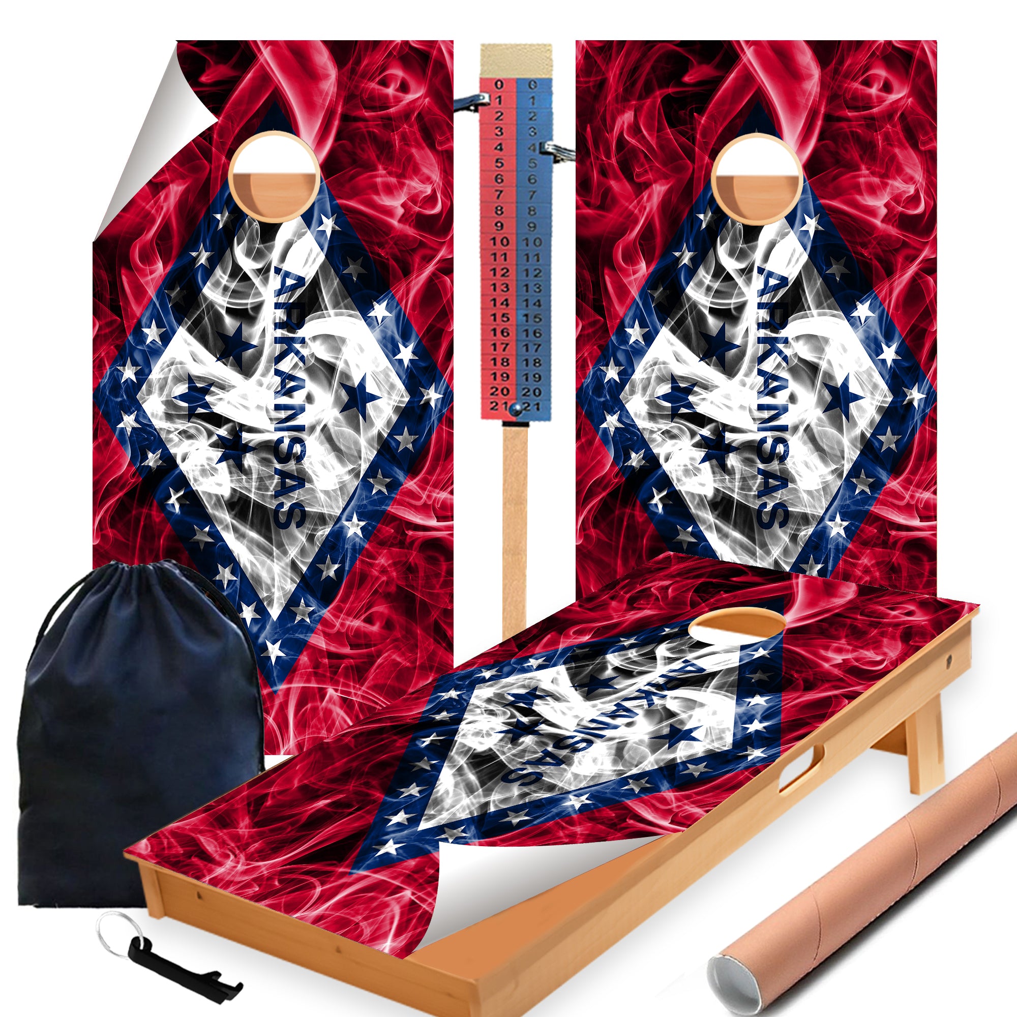 Arkansas Cornhole Boards Wraps (Set of 2)