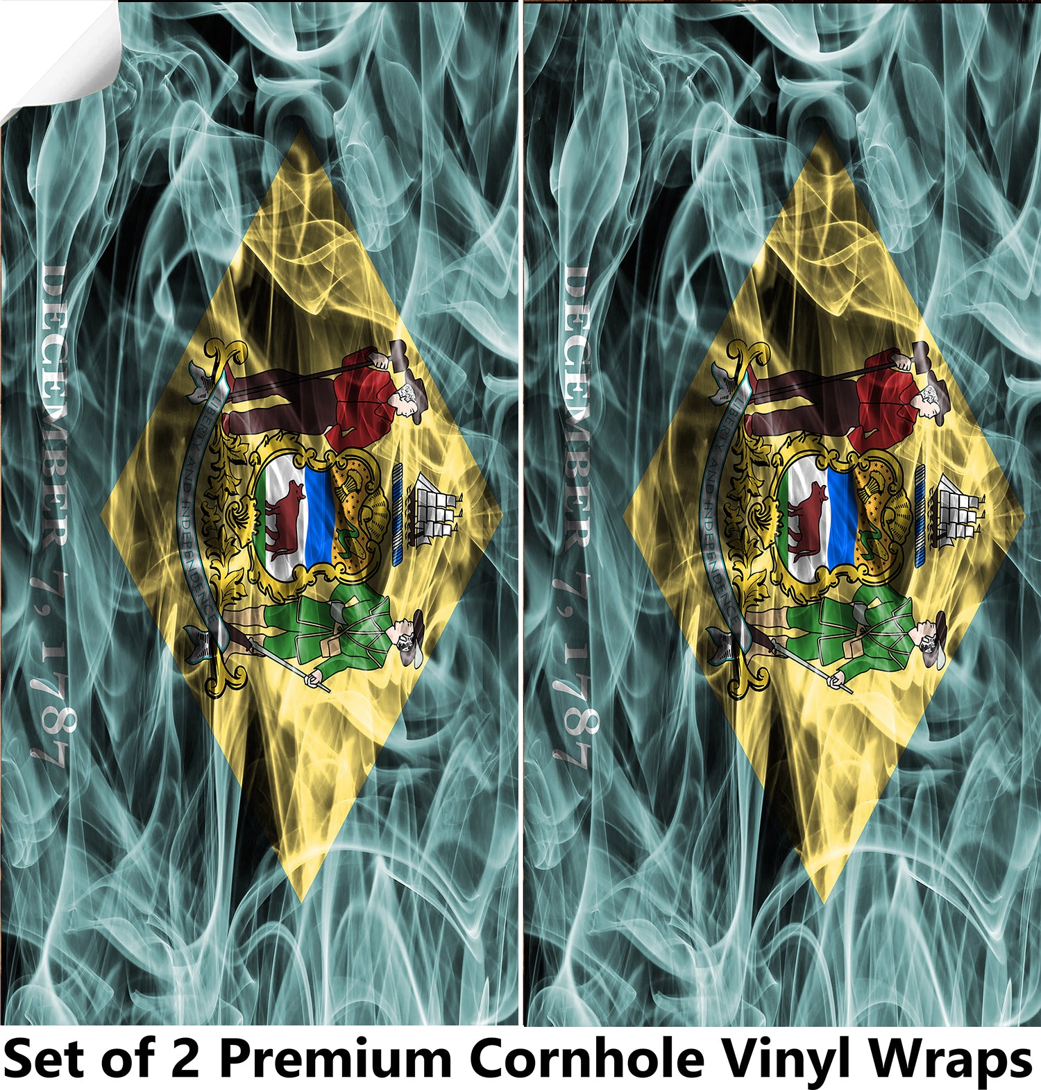 Delaware Cornhole Boards Wraps (Set of 2)