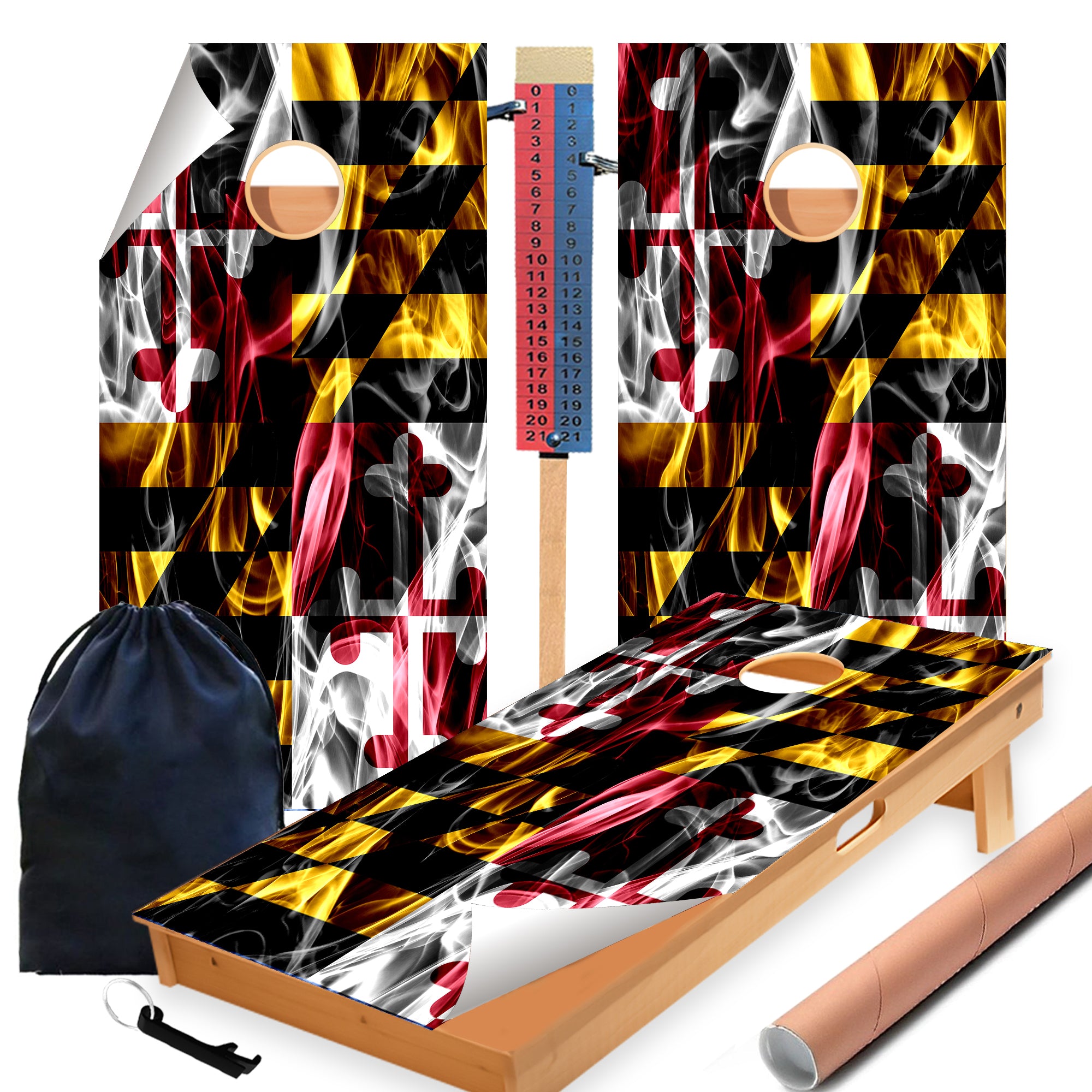 Maryland Cornhole Boards Wraps (Set of 2)