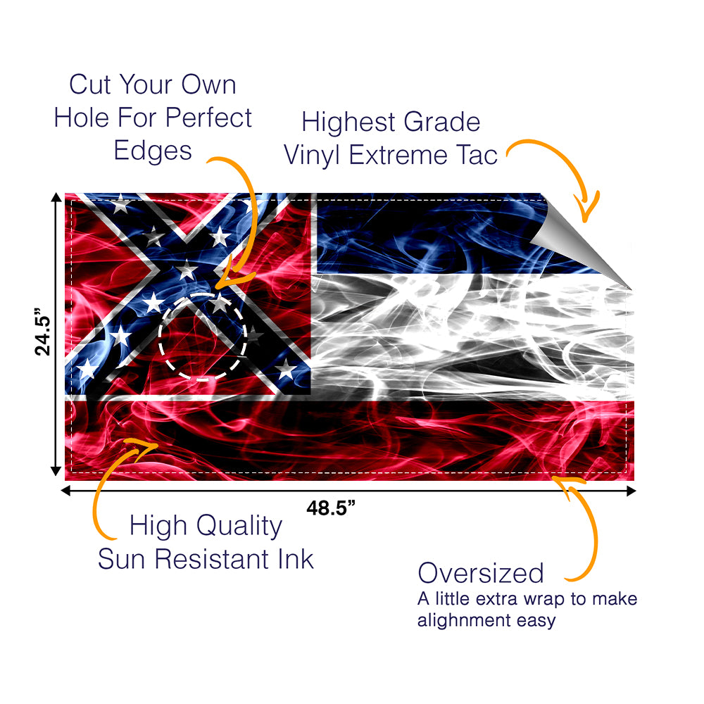 Mississippi Cornhole Boards Wraps (Set of 2)