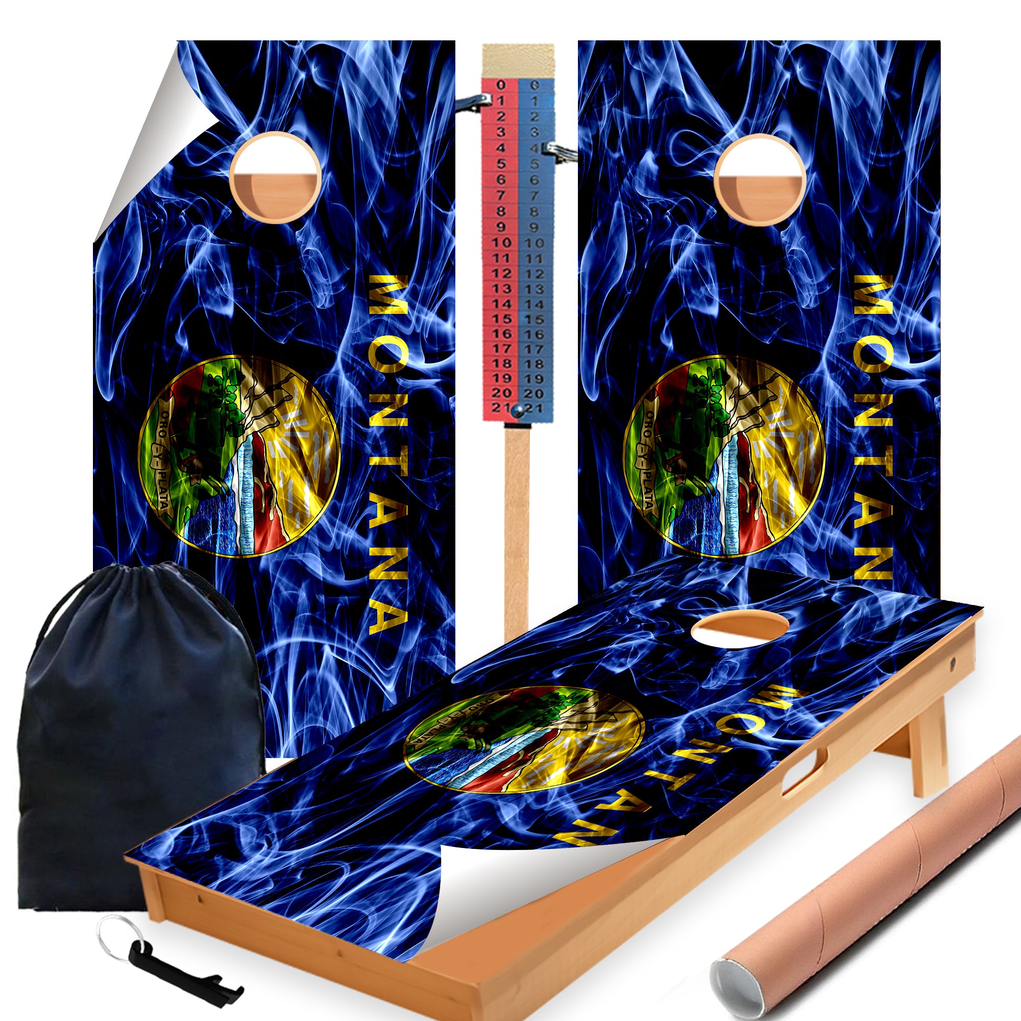 Montana Cornhole Boards Wraps (Set of 2)