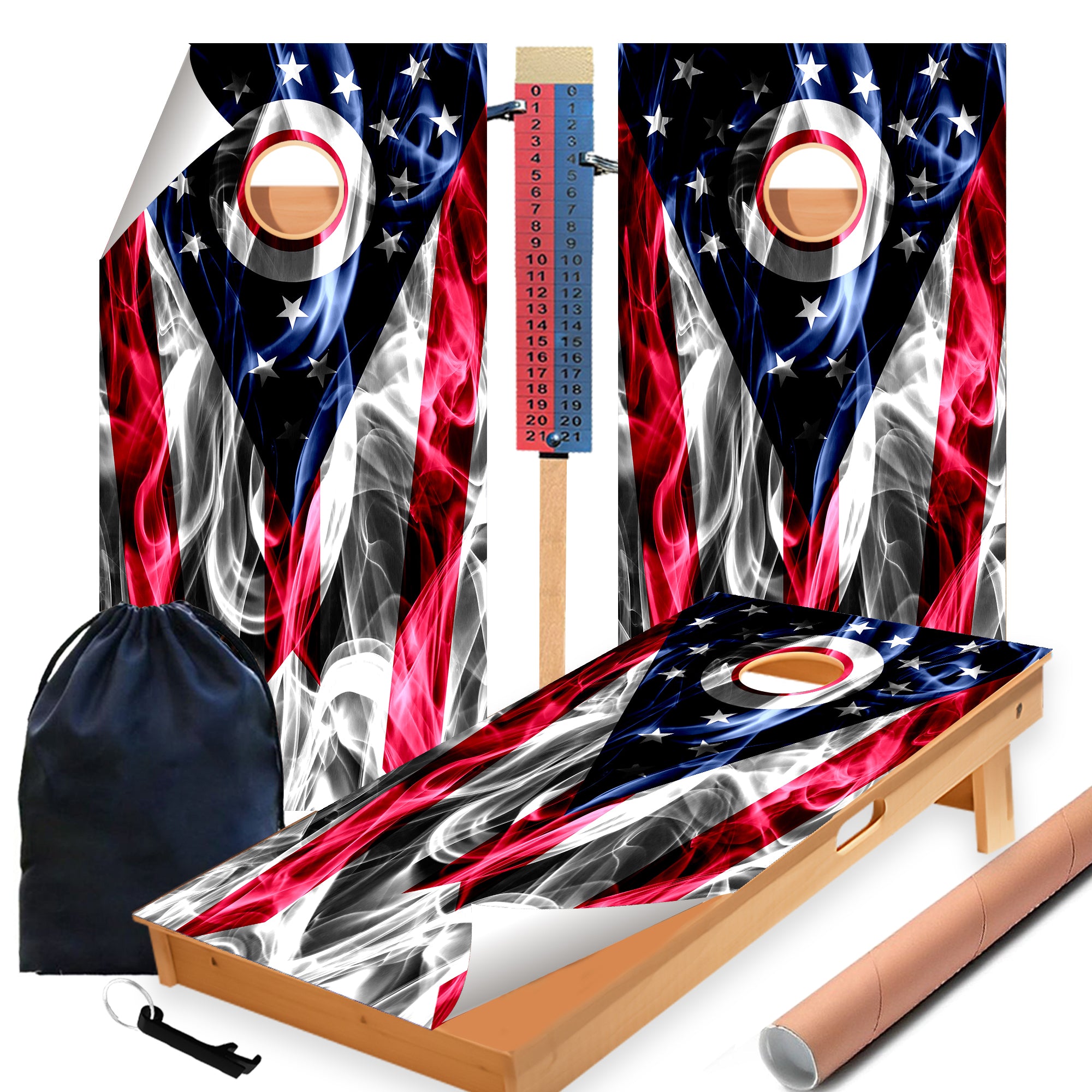 Ohio Cornhole Boards Wraps (Set of 2)