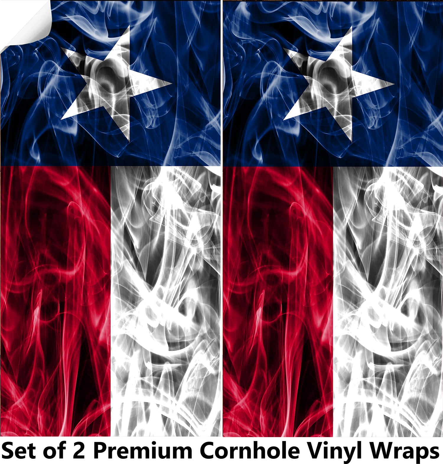 Texas Cornhole Boards Wraps (Set of 2)