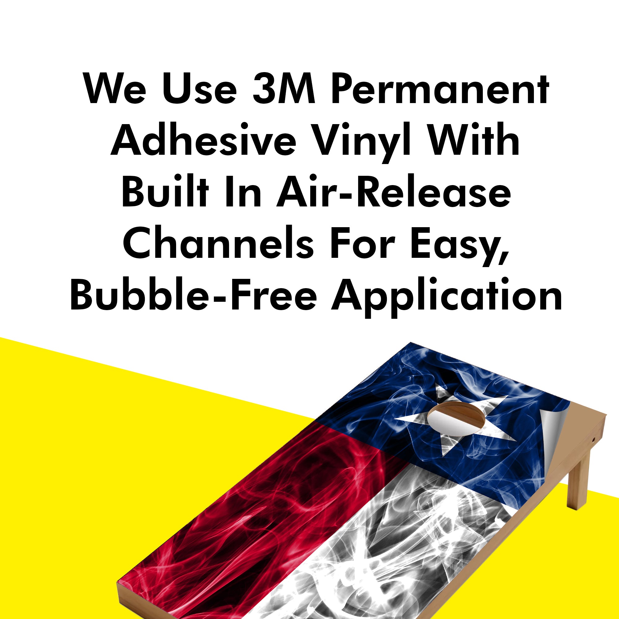 Texas Cornhole Boards Wraps (Set of 2)