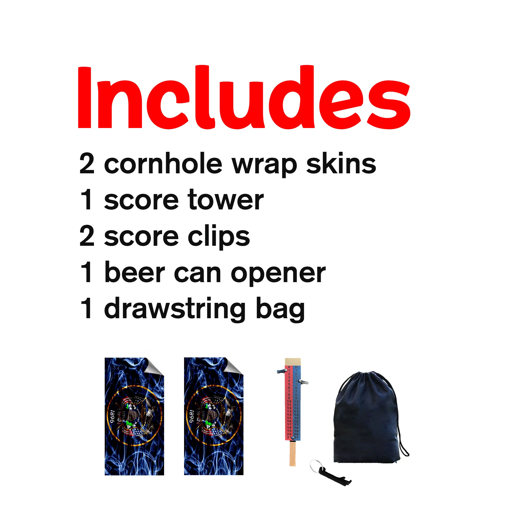 Utah Cornhole Boards Wraps (Set of 2)