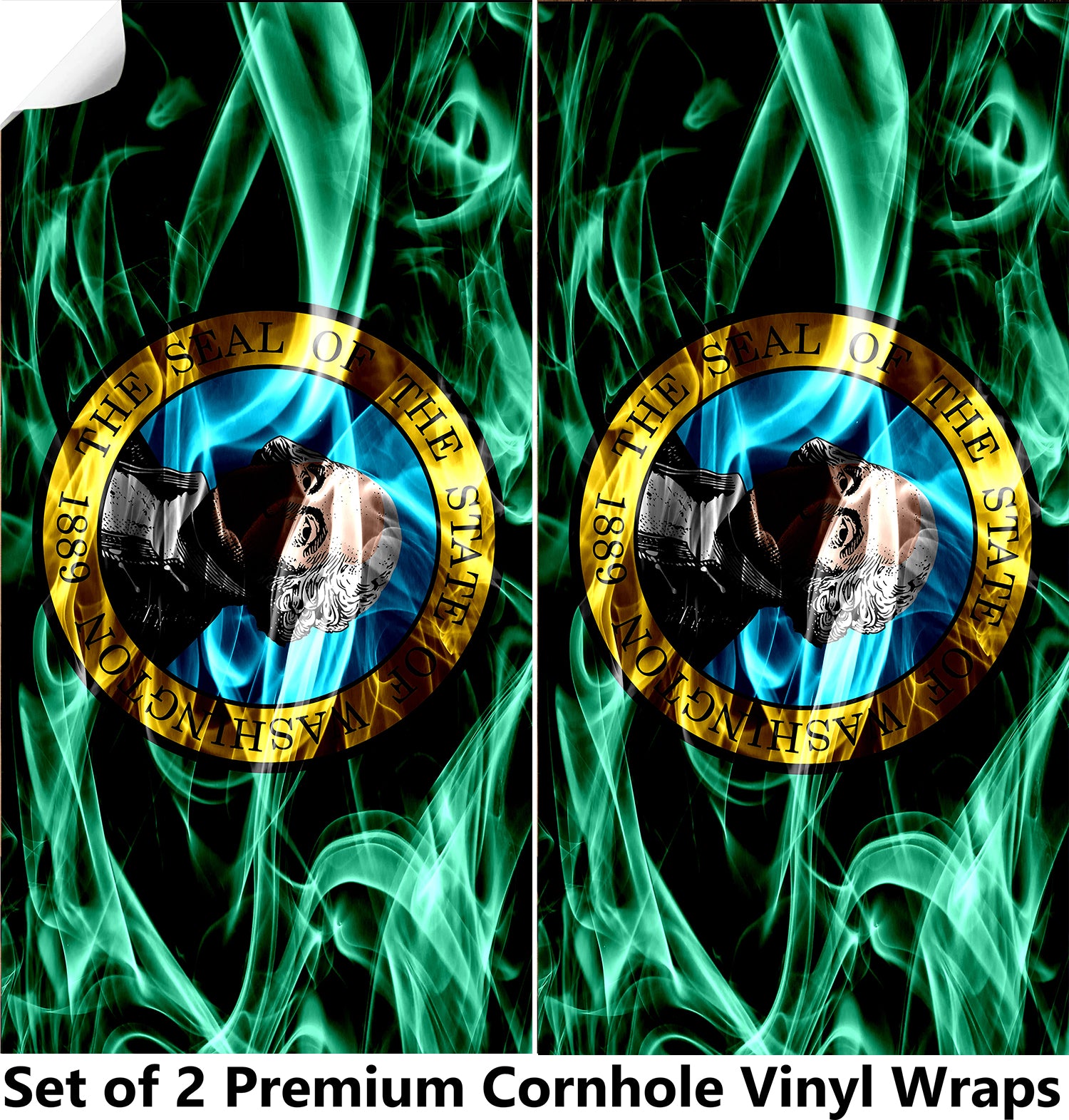 Washington Cornhole Boards Wraps (Set of 2)