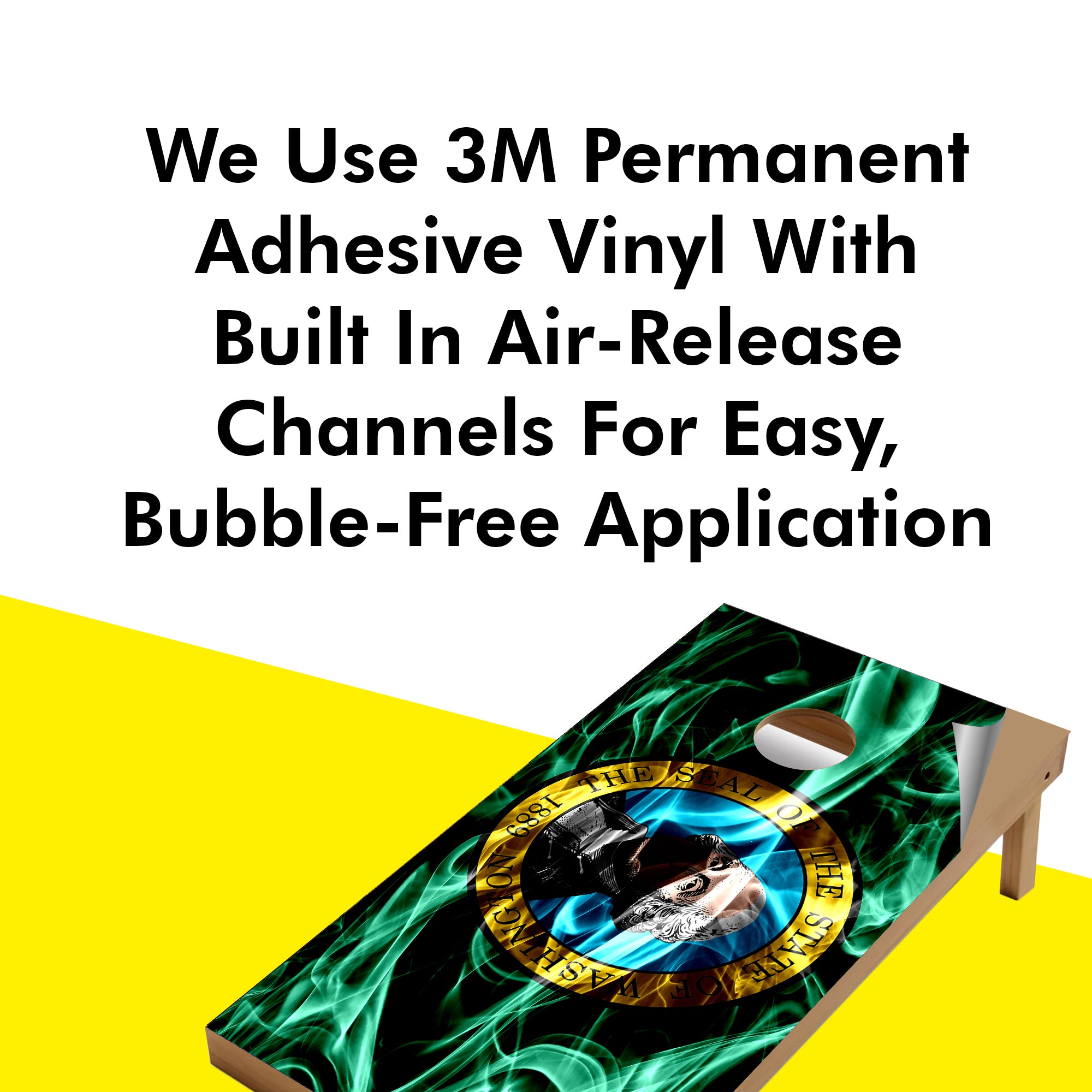 Washington Cornhole Boards Wraps (Set of 2)